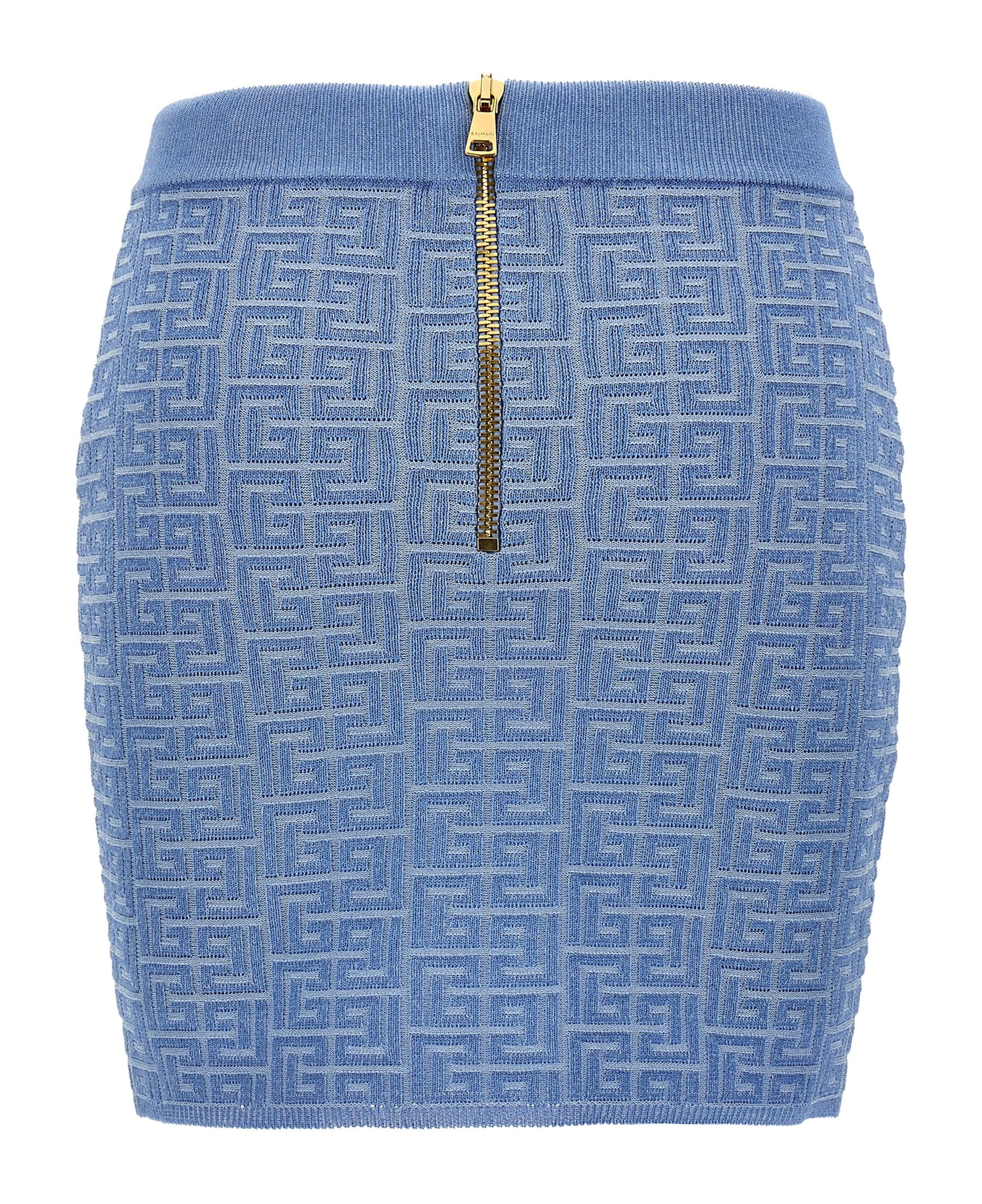 Balmain Mini Skirt - Light Blue