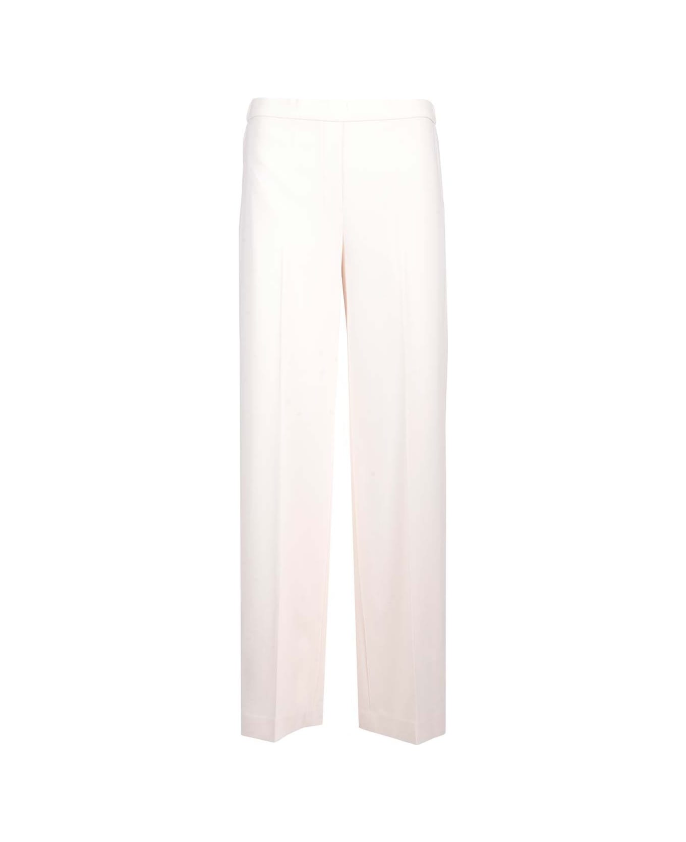 Theory Fluid Crepe Trousers - Ivory