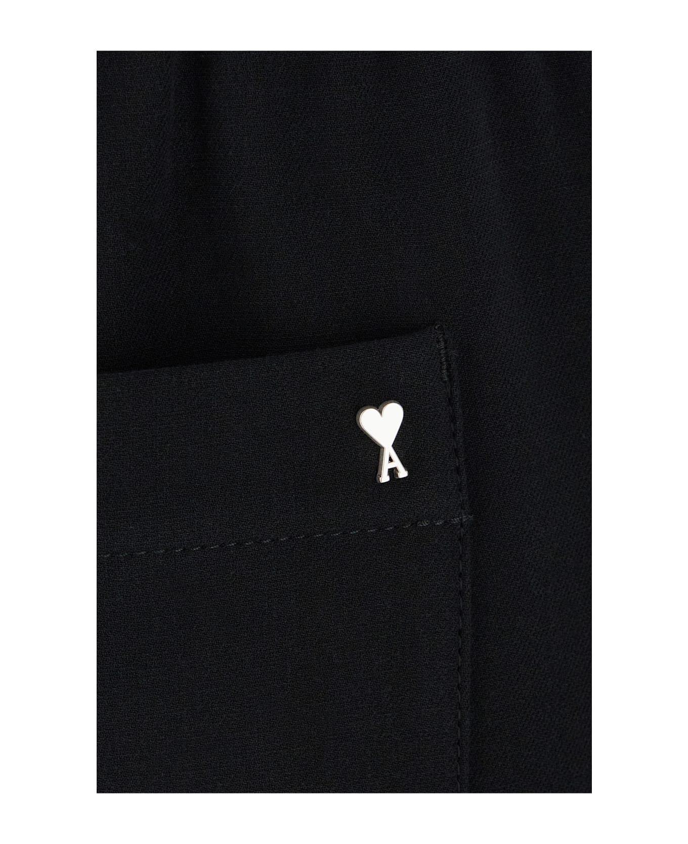 Ami Alexandre Mattiussi Black Cotton Pants - BLACK