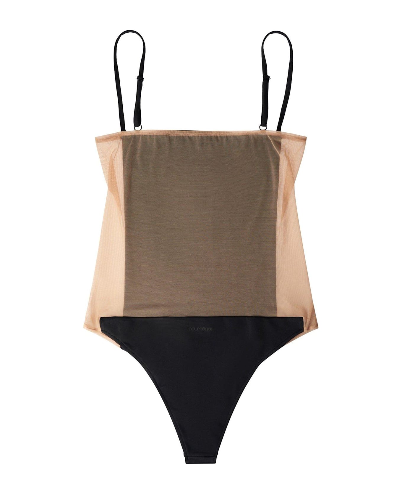Courrèges Illusion One-piece Swimsuit - BLACK