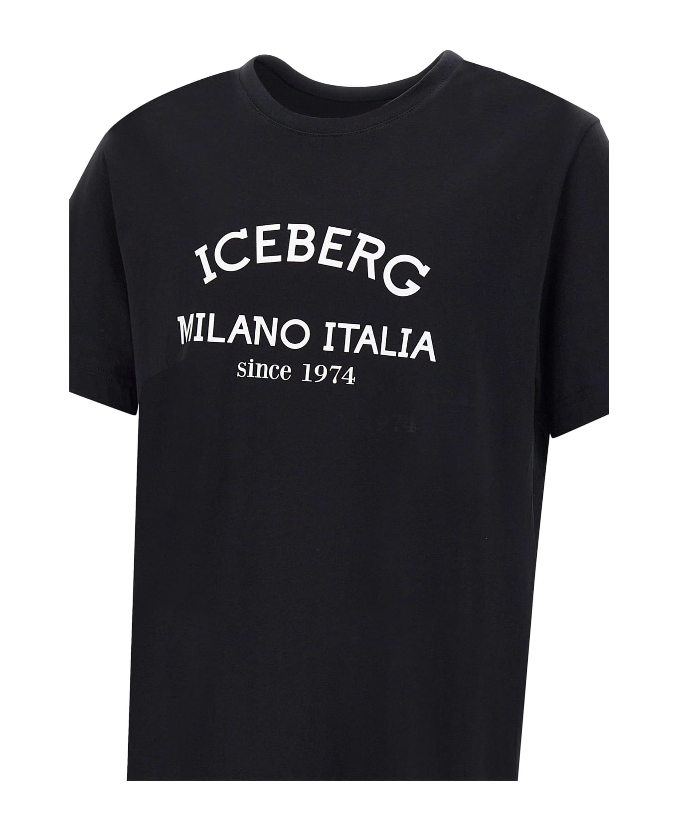 Iceberg Cotton T-shirt - BLACK