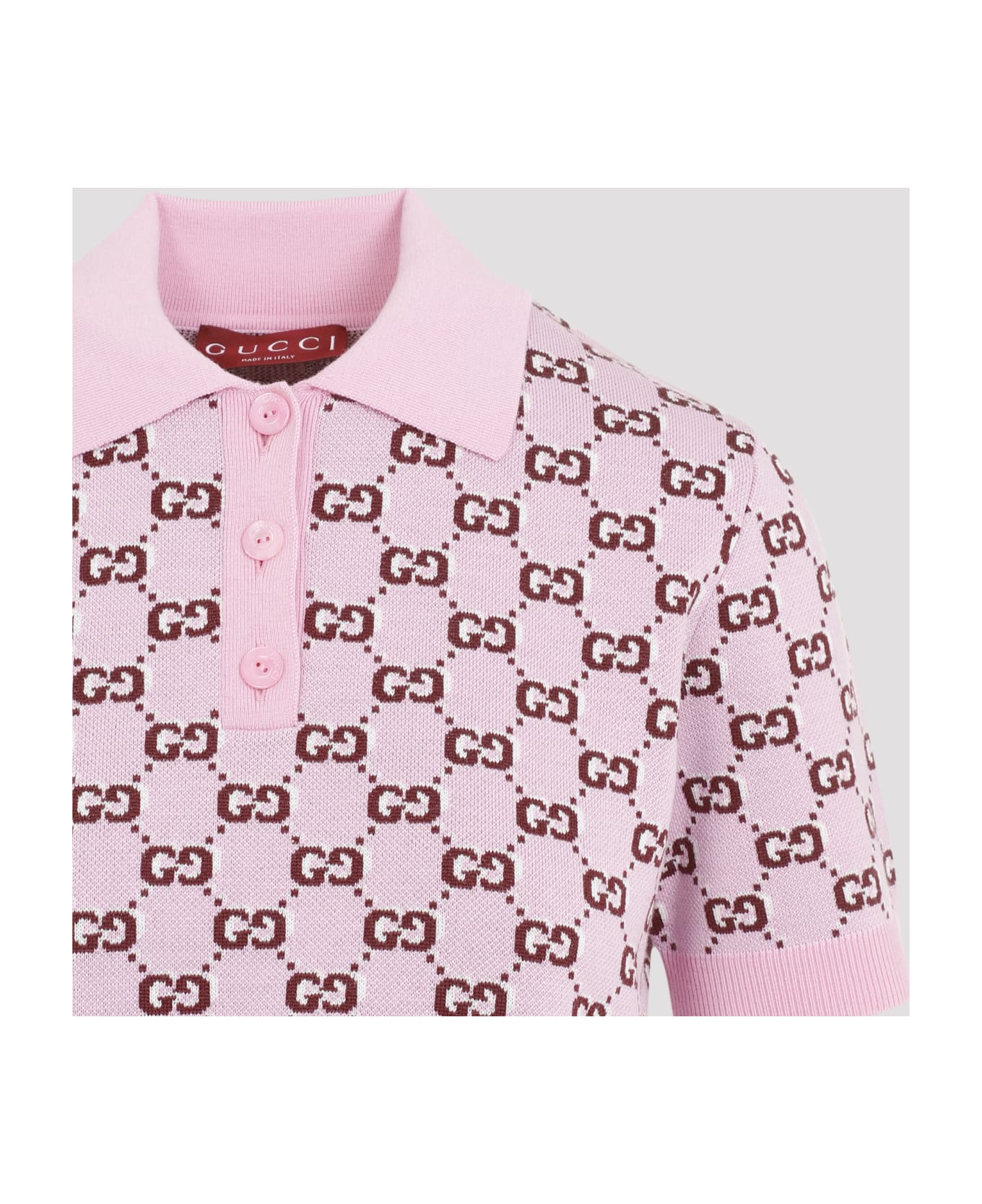 Gucci 
gg
 Polo Shirt - Pink Bordeaux Mc