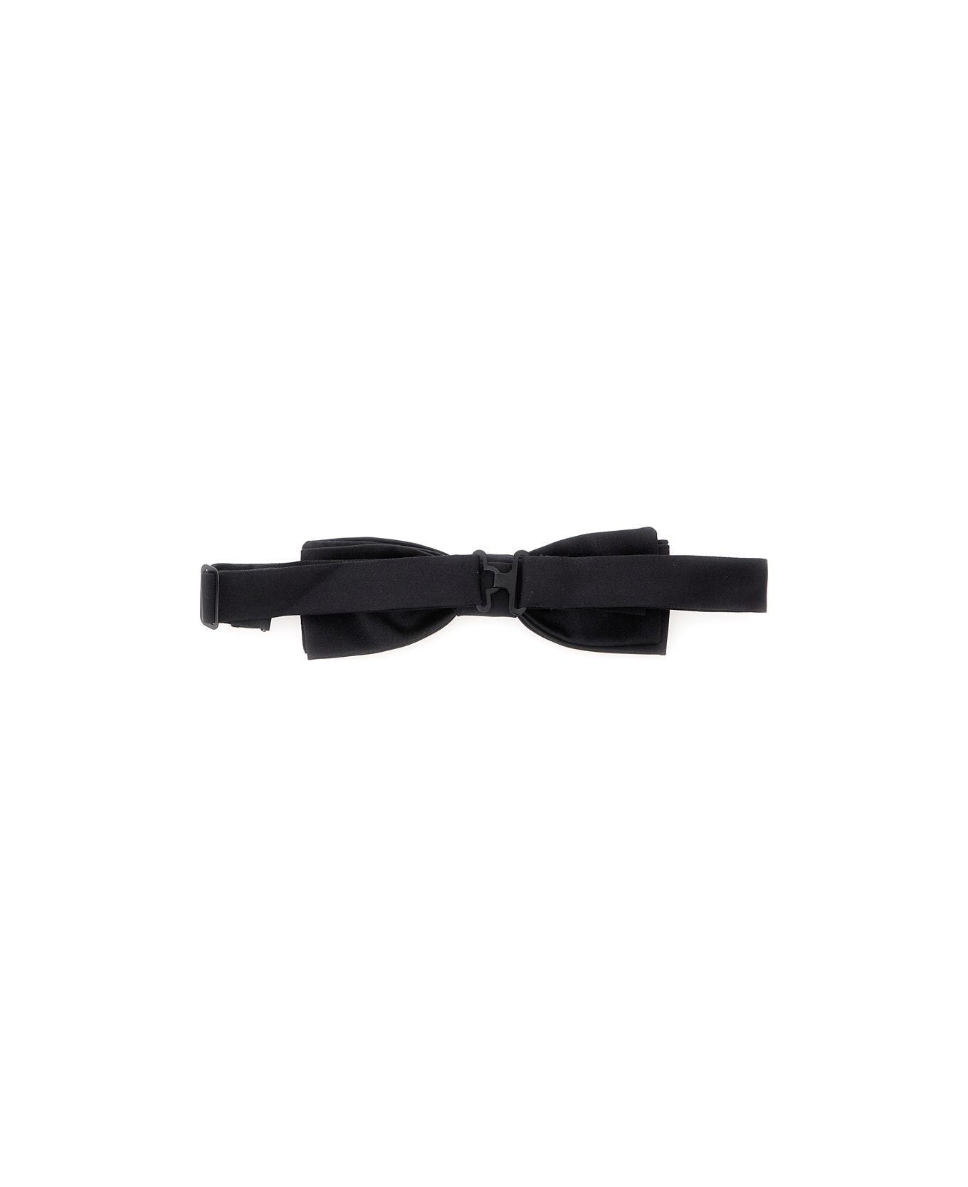 Dolce 
Gabbana Black Bowtie With Rear Adjustable Closure In Silk Man - Black