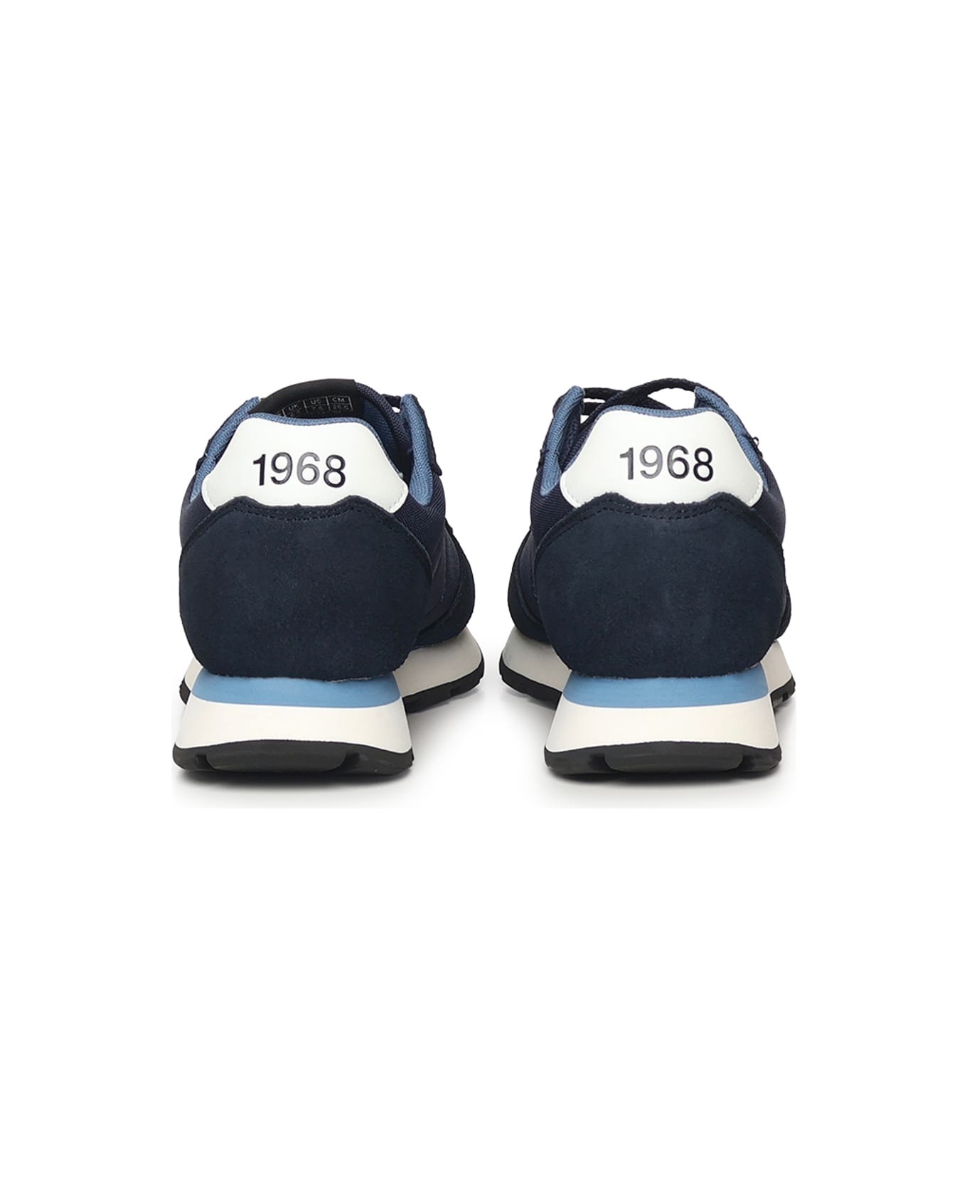Sun 68 Tom Sneaker In Nylon And Suede - Blu