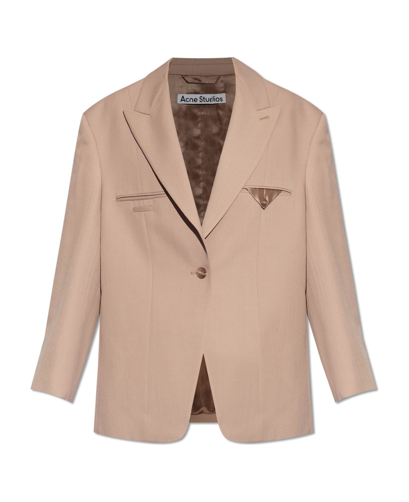 Acne Studios Tailored Single-breasted Jacket - COLD BEIGE