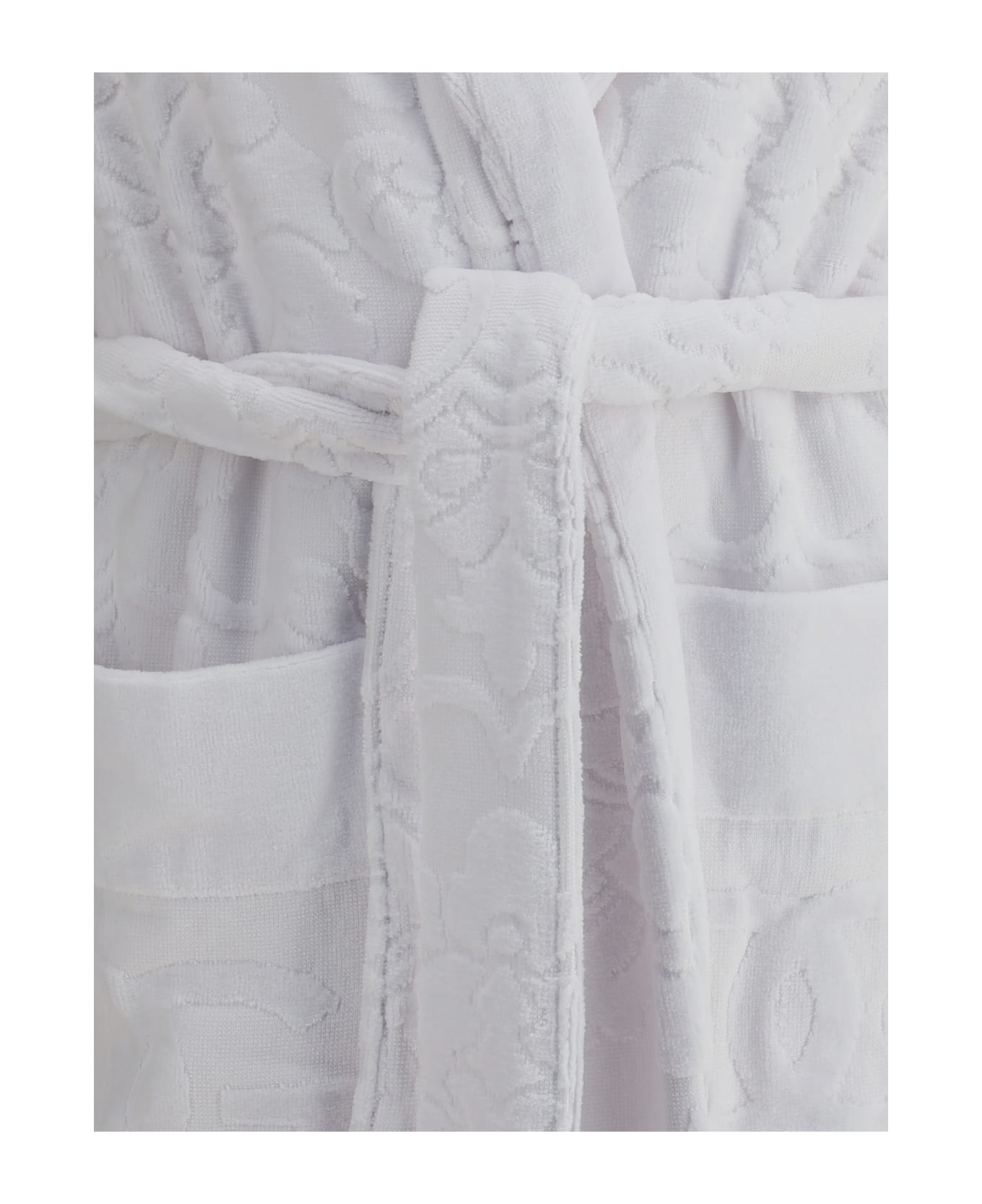 Dolce 
Gabbana Cotton Terry Jacquard Bathrobe