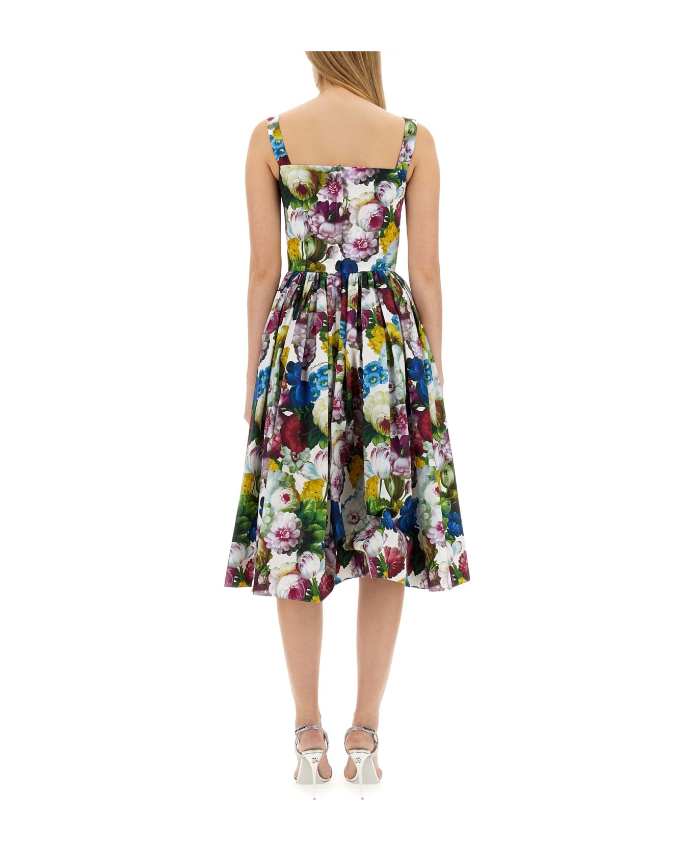 Dolce & Gabbana Nocturnal Flower Corset Dress - MULTICOLOR