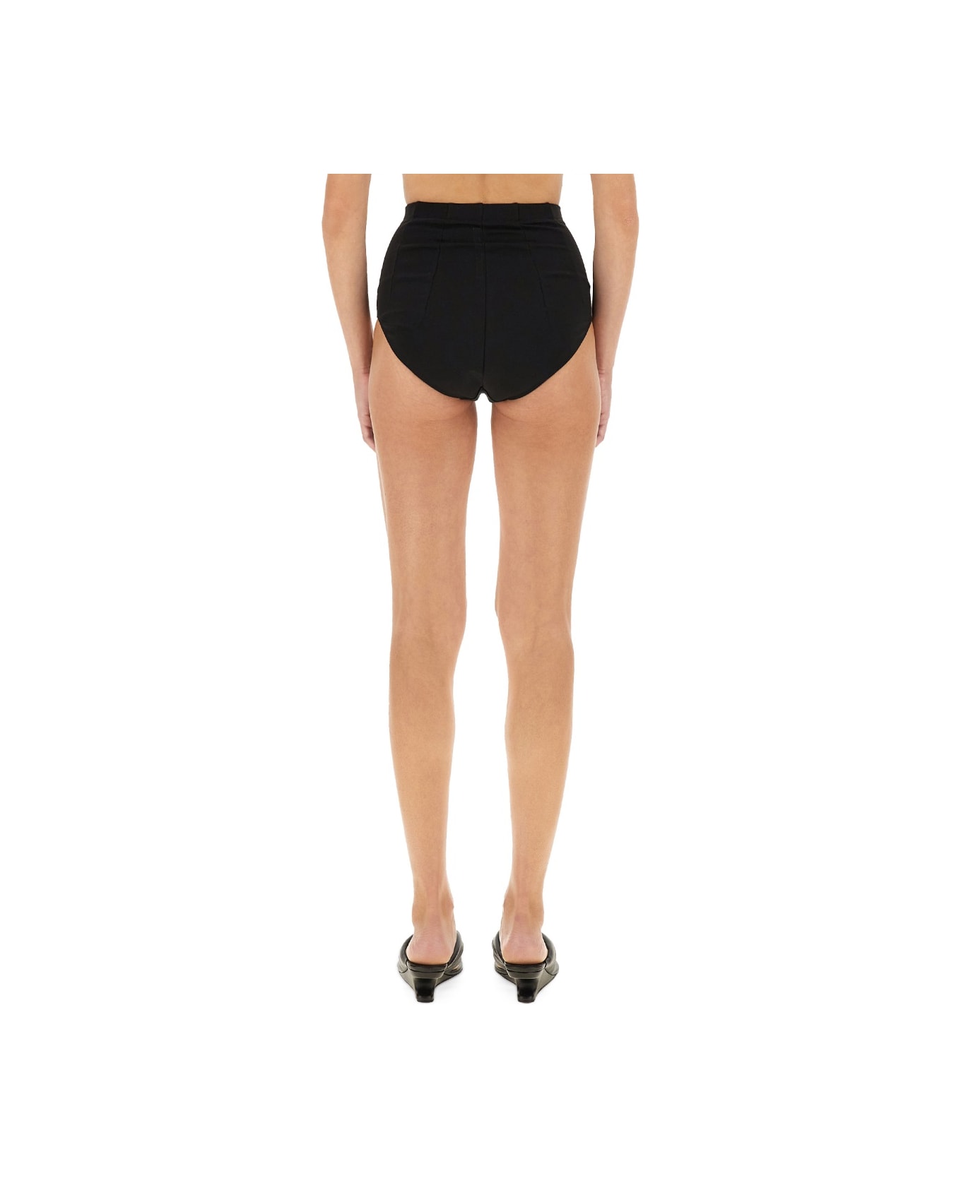 Rick Owens Lilies High Waisted Shorts - BLACK