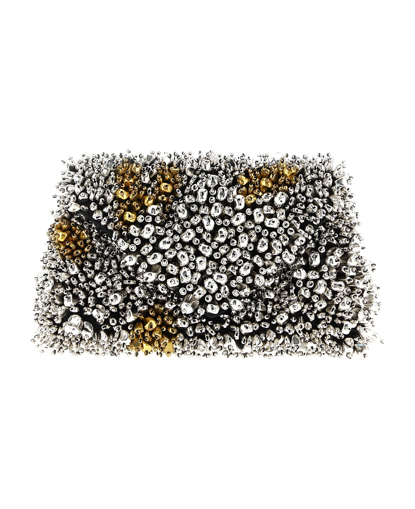 Dries Van Noten 
embellished Envelope
 Clutch - Silver