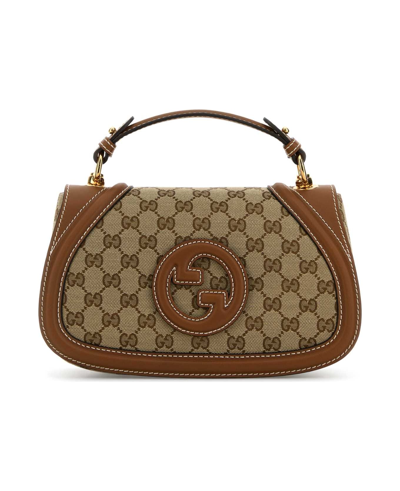 Gucci Original Gg Fabric Gucci Blondie Handbag - BEIGEEBONYSUNDIAL
