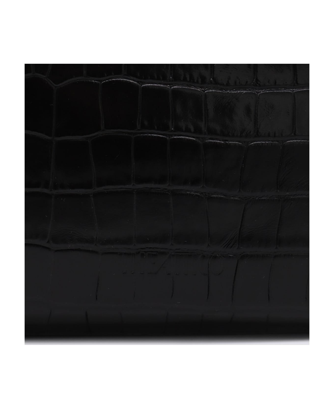 The Attico Black Leather La Passeggiata Medium Shoulder Bag - Black