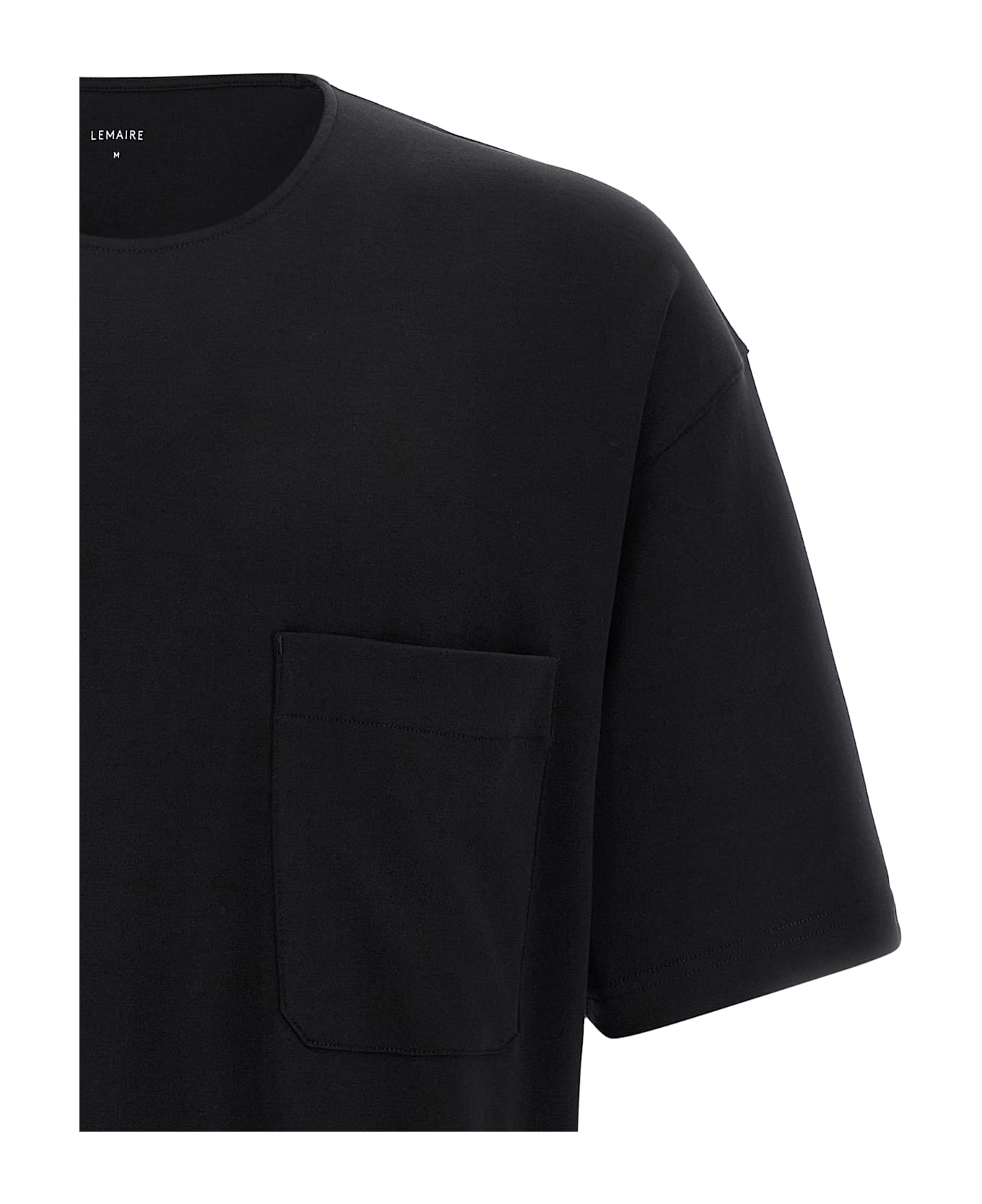 Lemaire Cotton And Silk T-shirt - Black  
