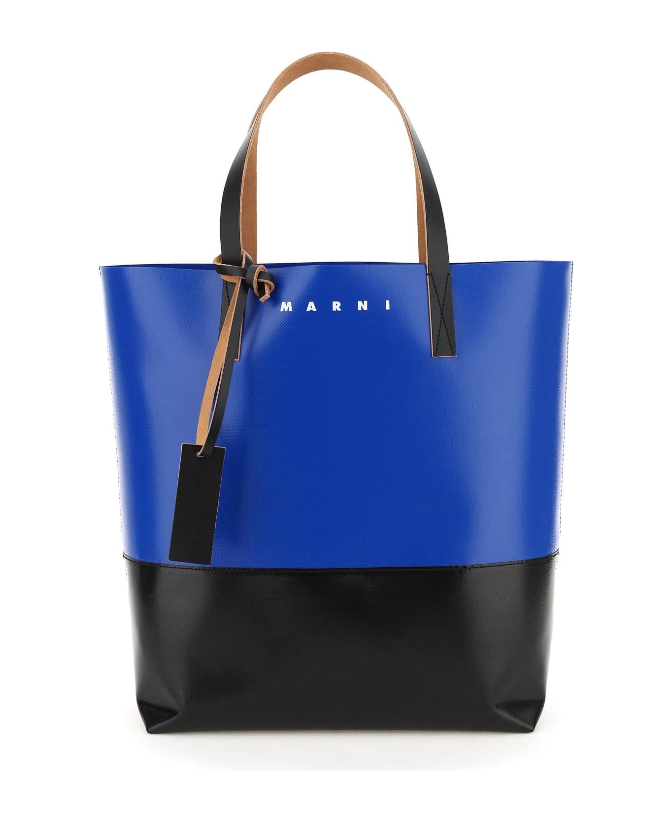 Marni Pvc Tribeca Shopping Bag - Blu