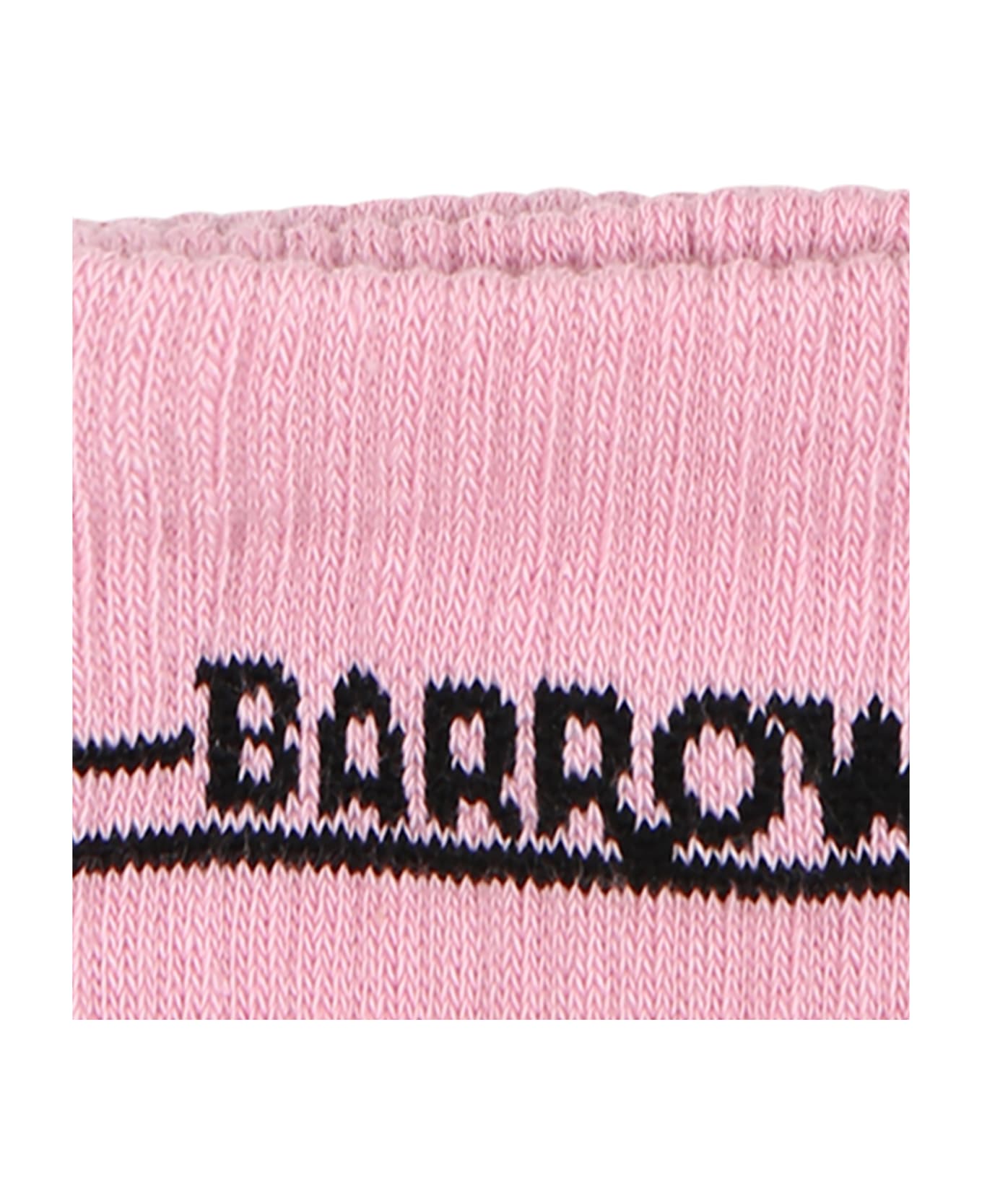 Barrow Pink Socks For Girl With Smiley - Pink