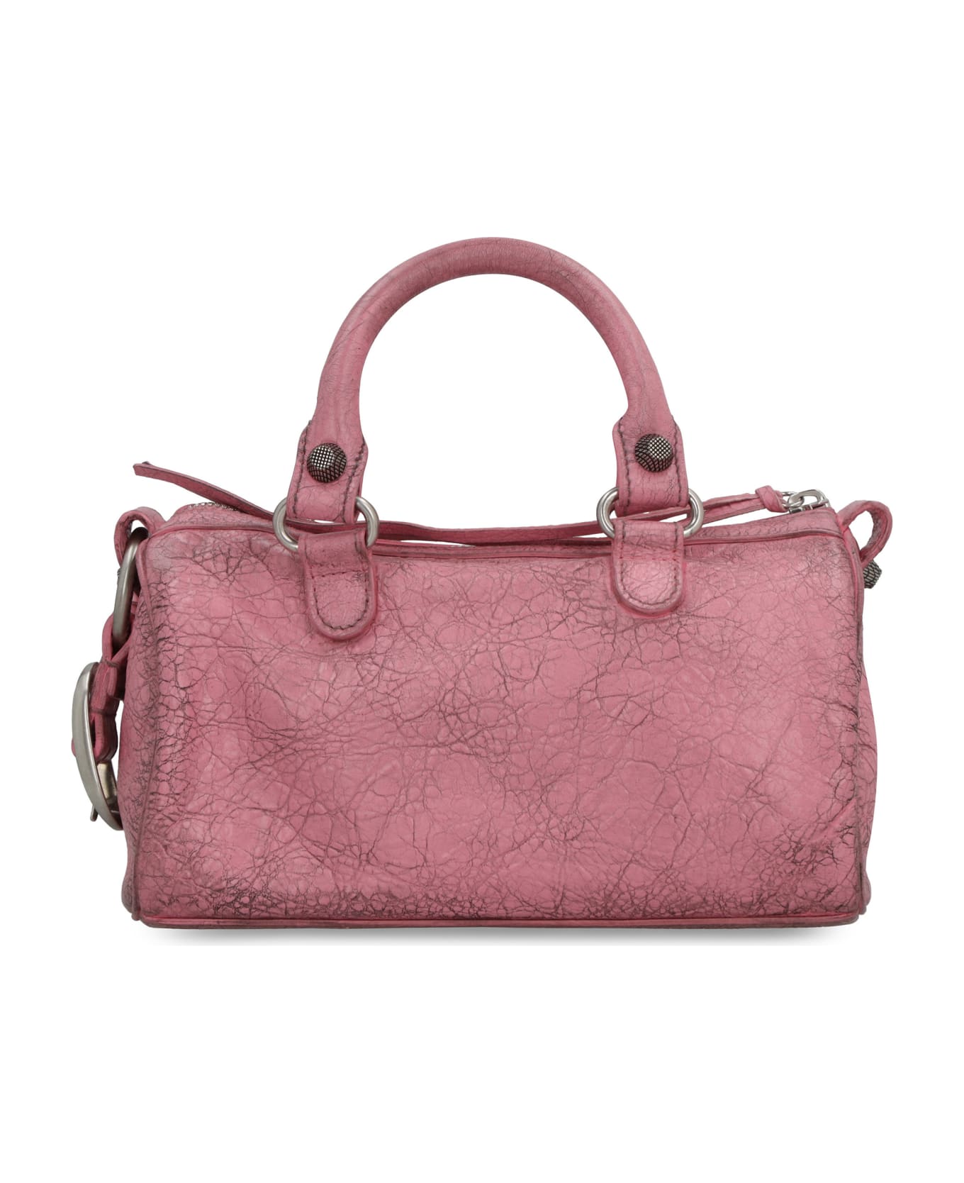 Balenciaga Le Cagole Mini Duffle Leather Bag - Pink