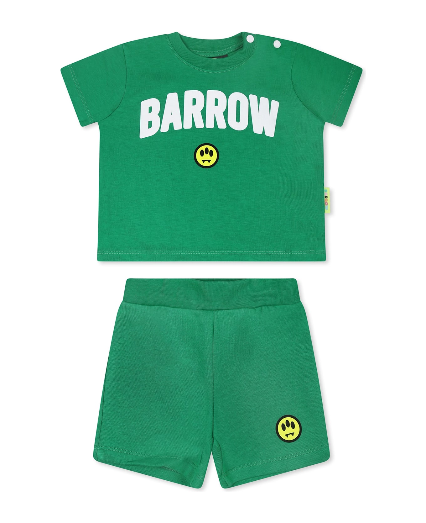 Barrow Green Suit For Babykids With Logo - Green