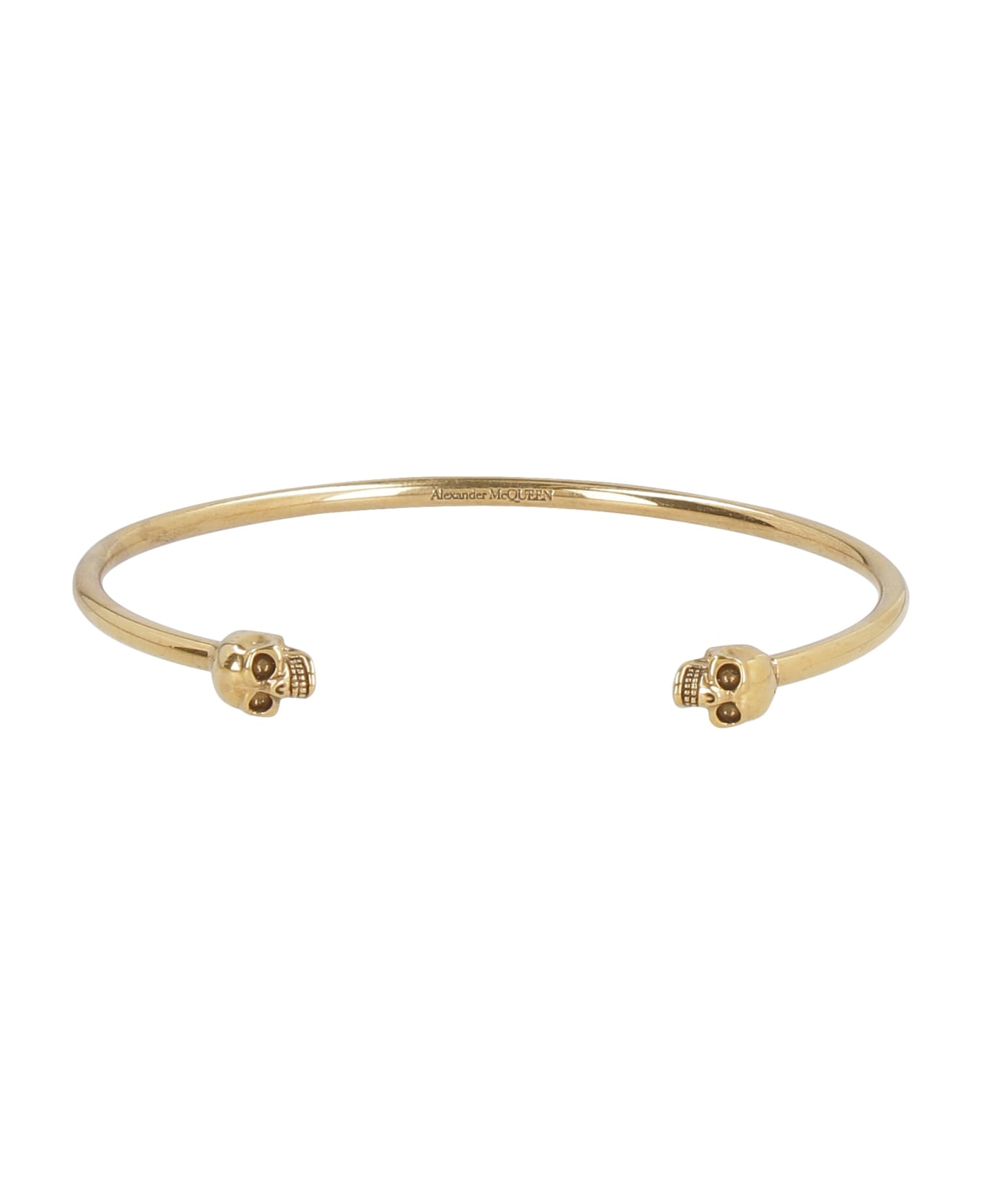 Alexander McQueen Twin Skull Bracelet - Gold