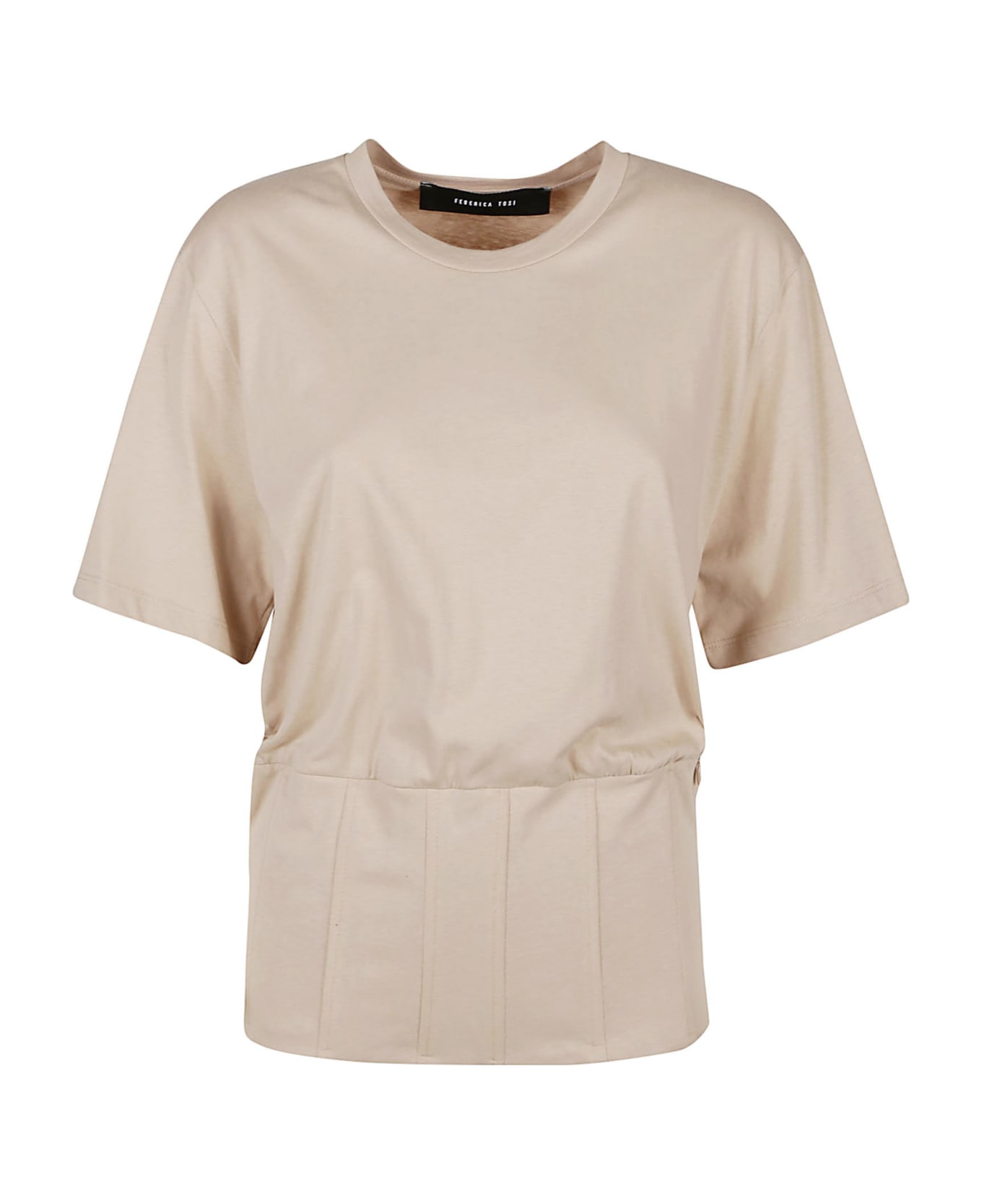 Federica Tosi Pannelled T-shirt - Sabbia