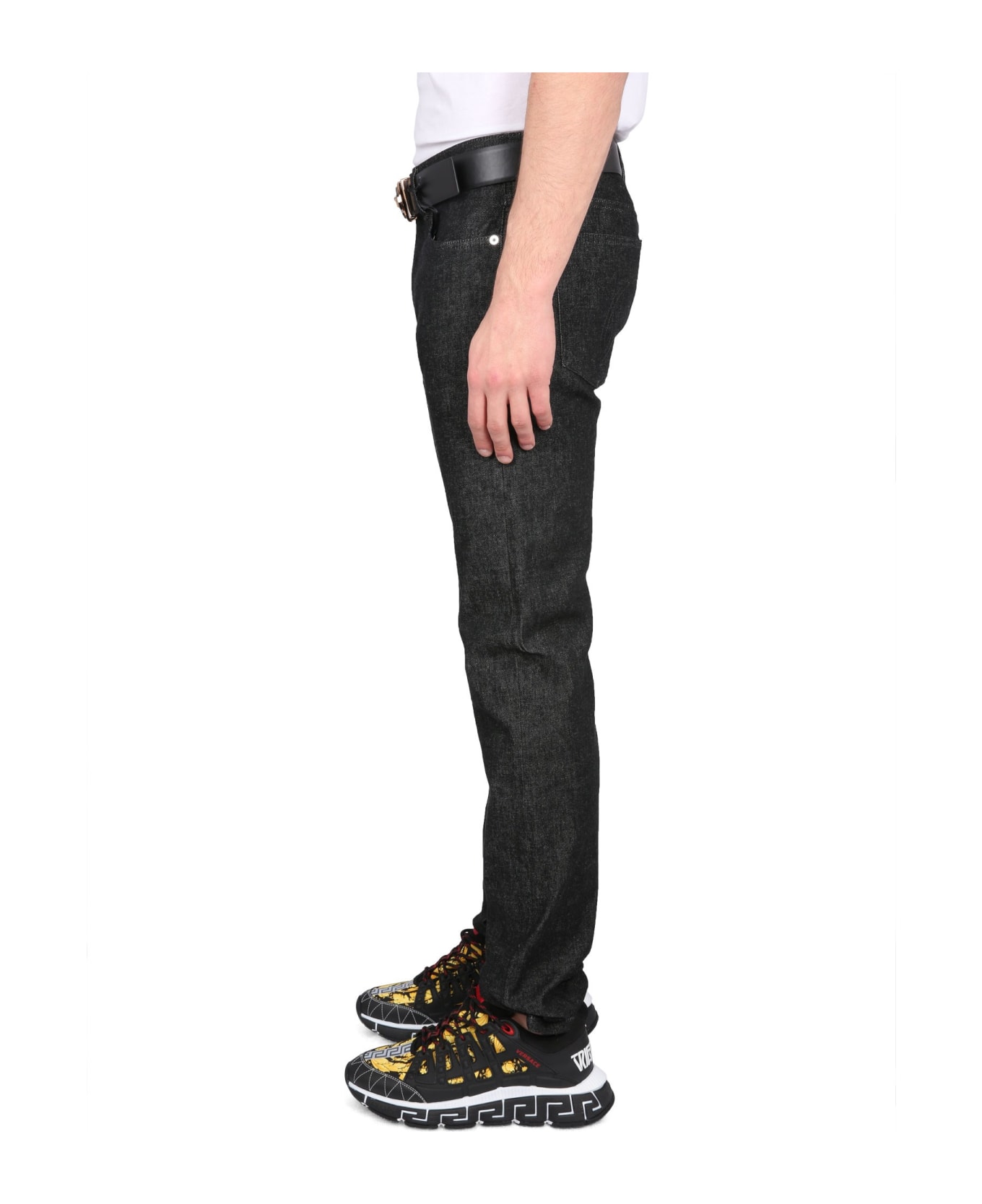 Versace 5-pocket Slim Fit Jeans - black