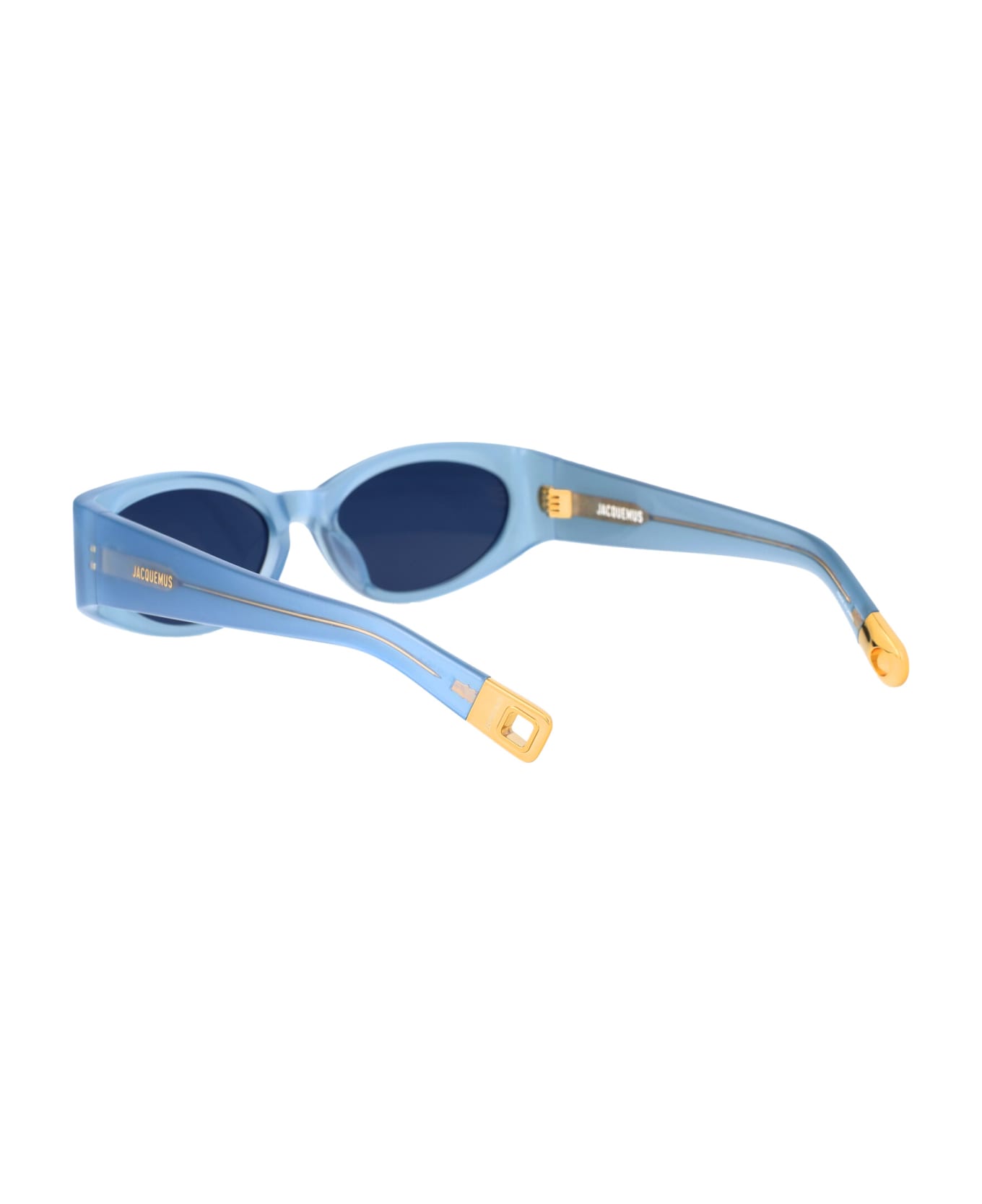 Jacquemus Ovalo Sunglasses - 05 BLUE PEARL/ YELLOW GOLD/ GREEN