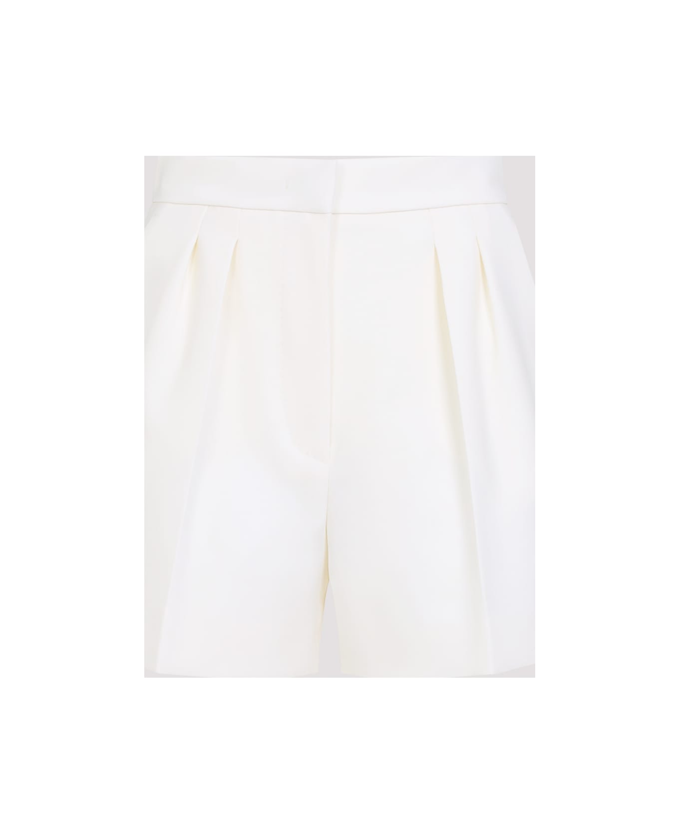 Max Mara Zic Wool Bermuda - Bianco