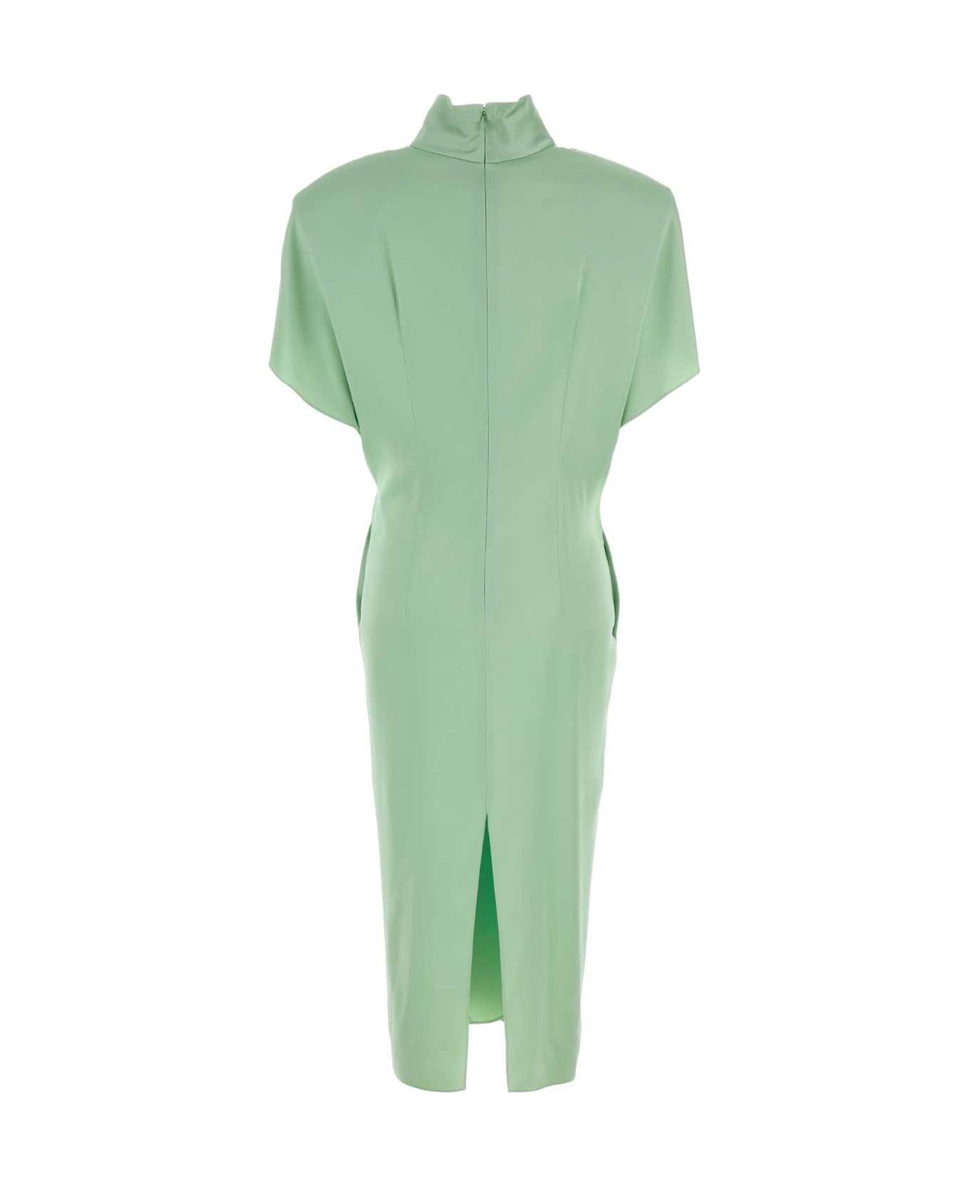 Stella McCartney Mint Green Satin Dress - LIGHTMINT