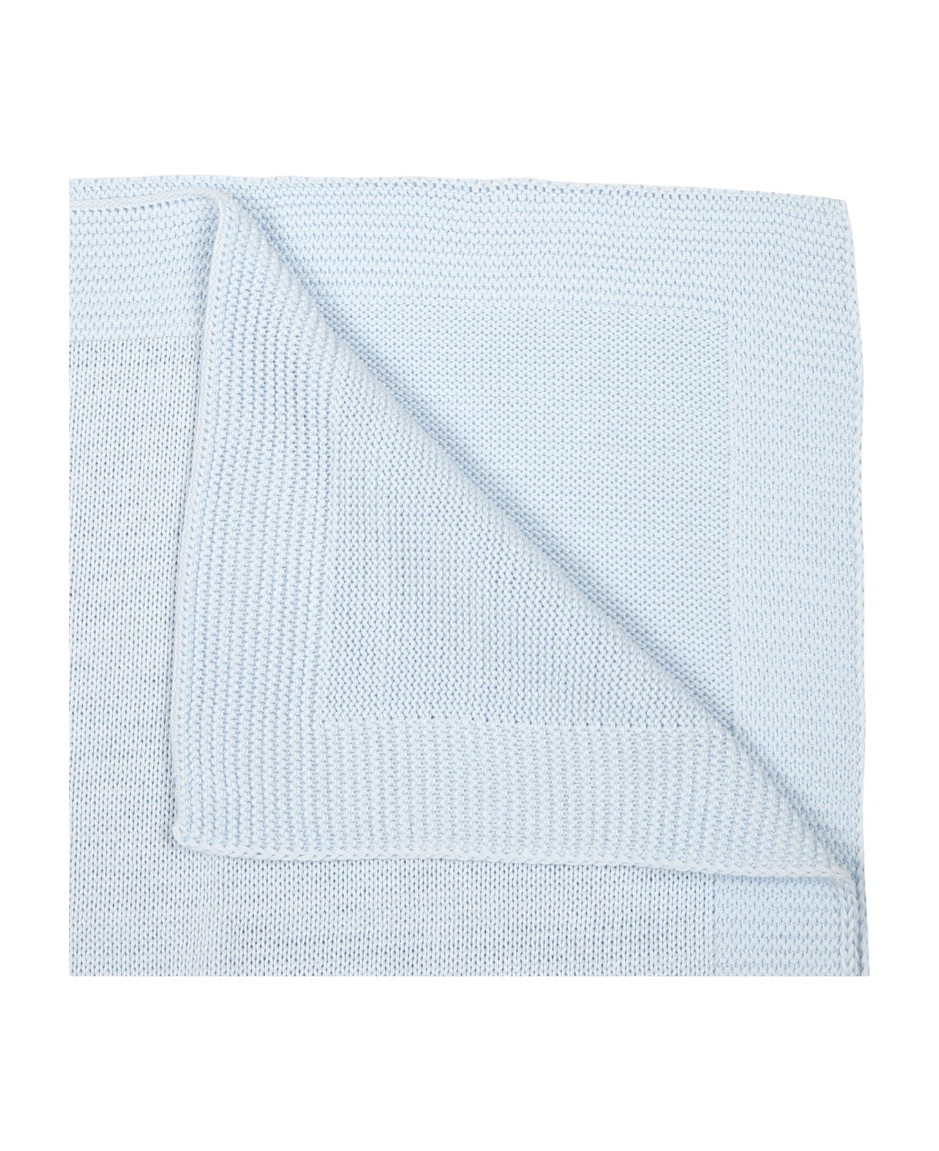 Little Bear Sky Blue Blanket For Baby Boy - Light Blue アクセサリー＆ギフト