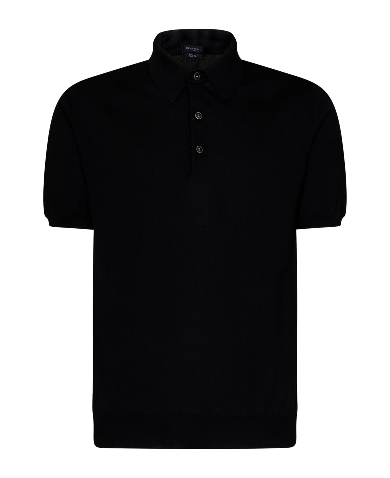 Kiton Icon Polo Shirt - Black