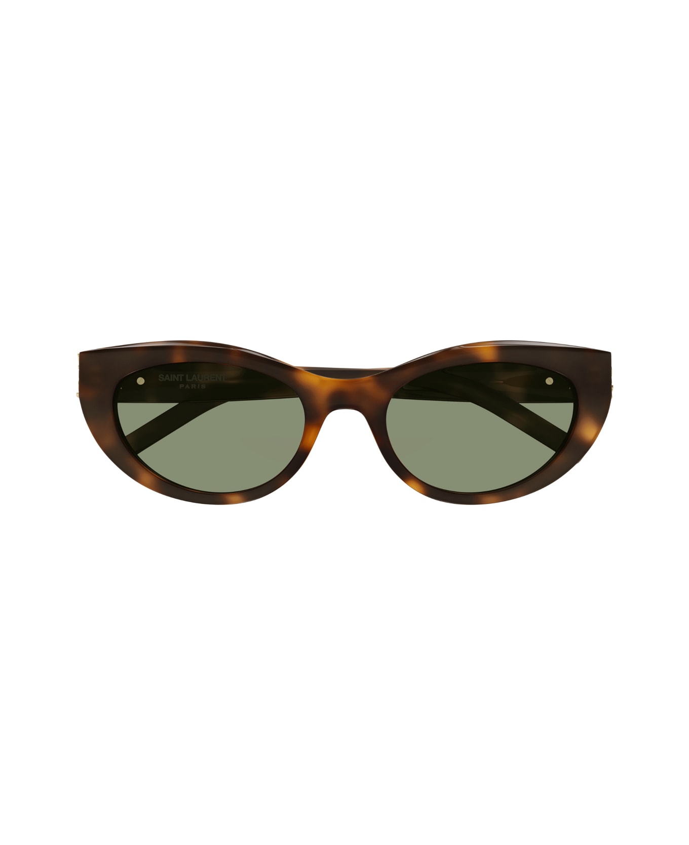 Saint Laurent Eyewear Saint Laurent Sl M115 Linea Monogram 003 Havana Green Sunglasses - Havana