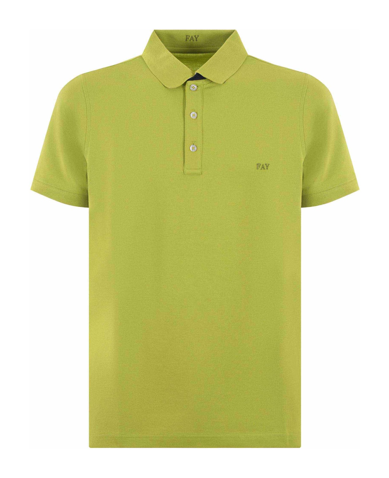 Fay Yellow Polo - Green ポロシャツ