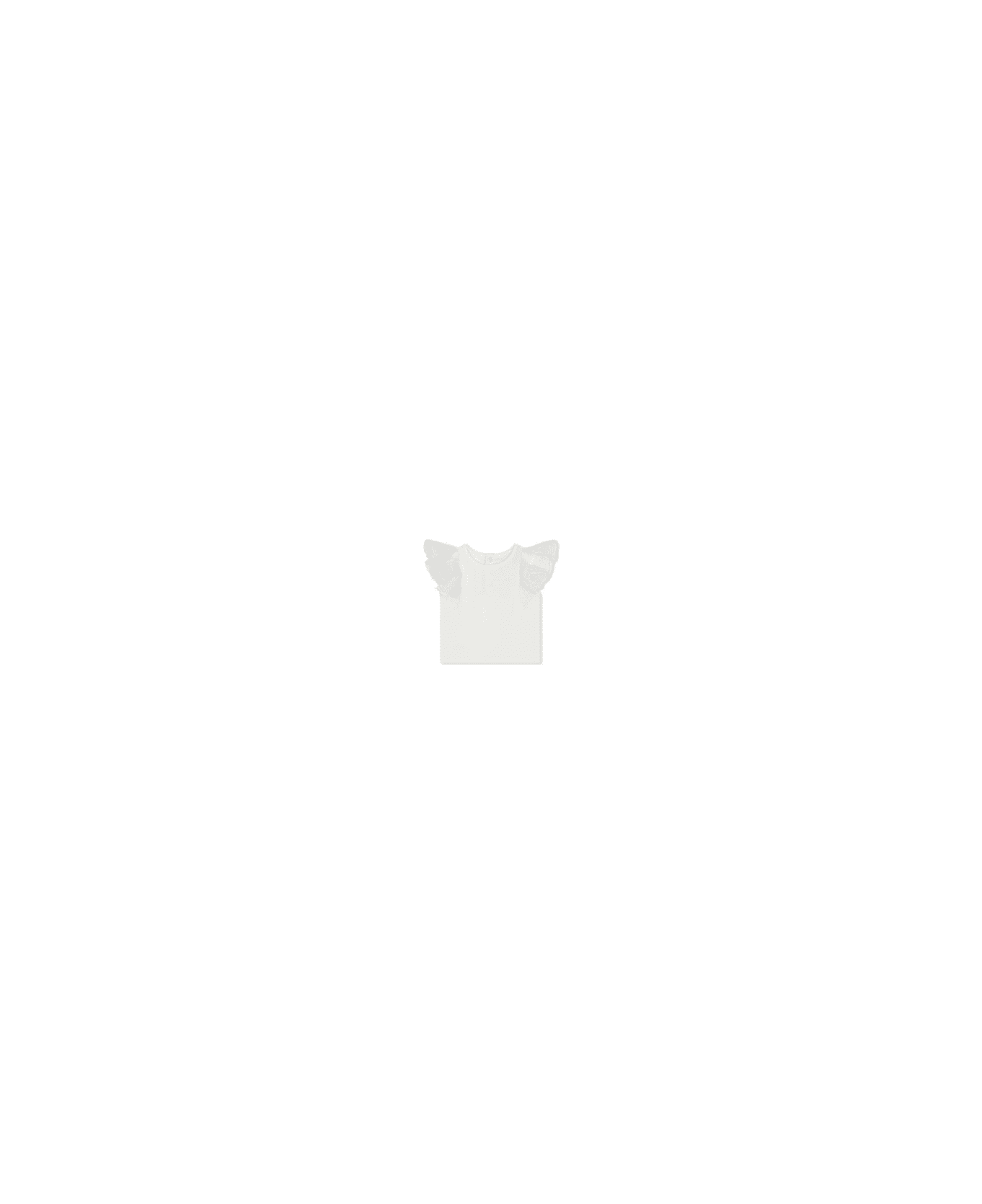 Chloé White T-shirt For Baby Girl - White