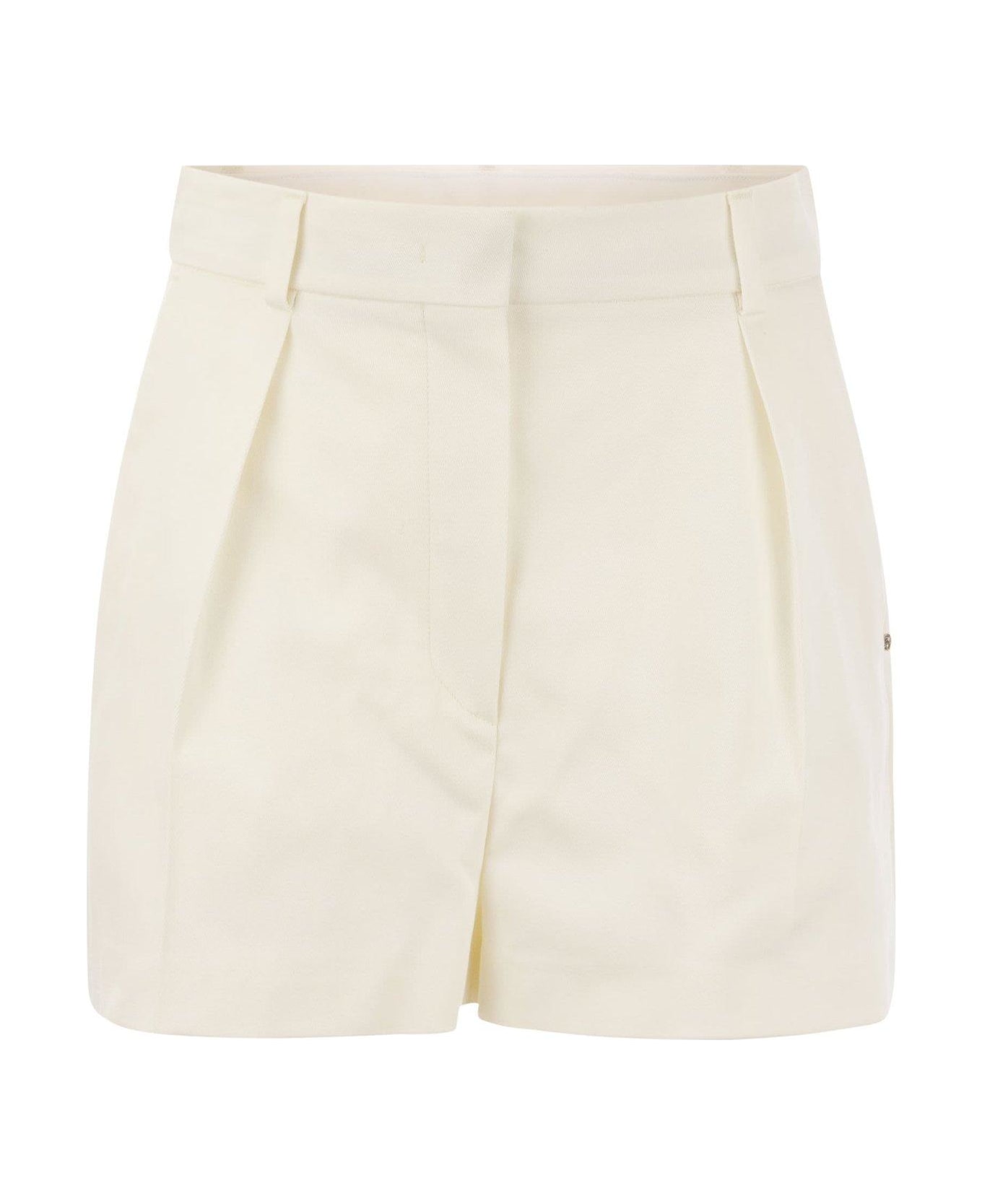 SportMax Unico Washed Shorts - White