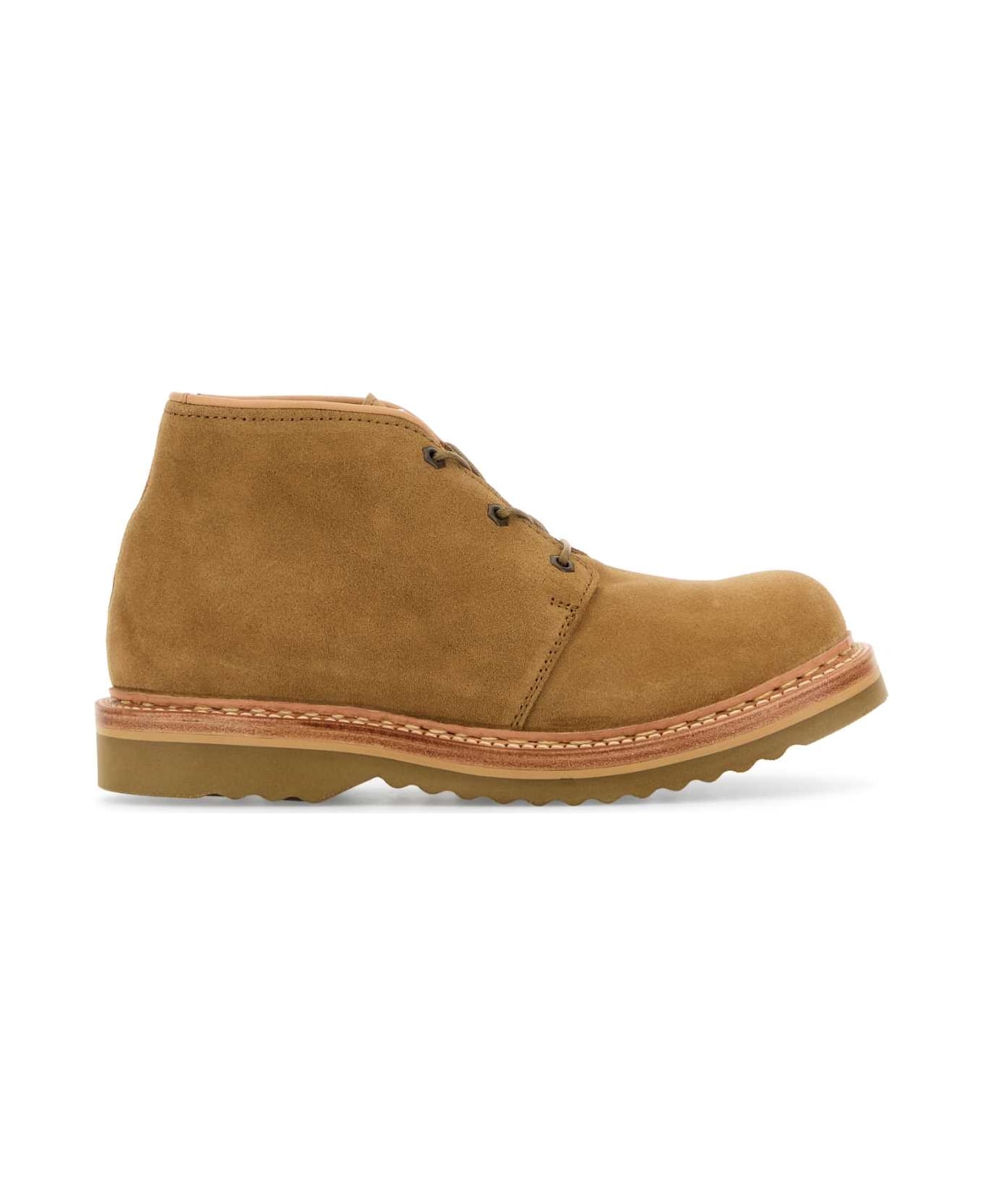 Our Legacy Beige Suede Chukka Ankle Boots - MEDALLION VELOUR SUEDE