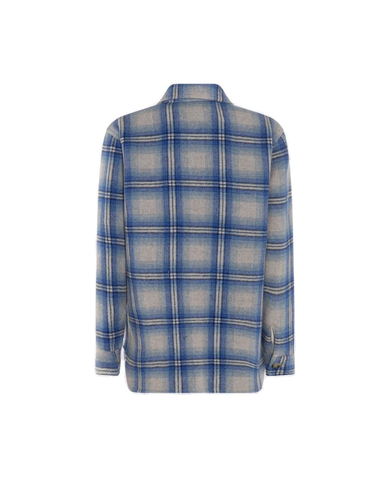 Isabel Marant Checked Button-up Shirt - Blue