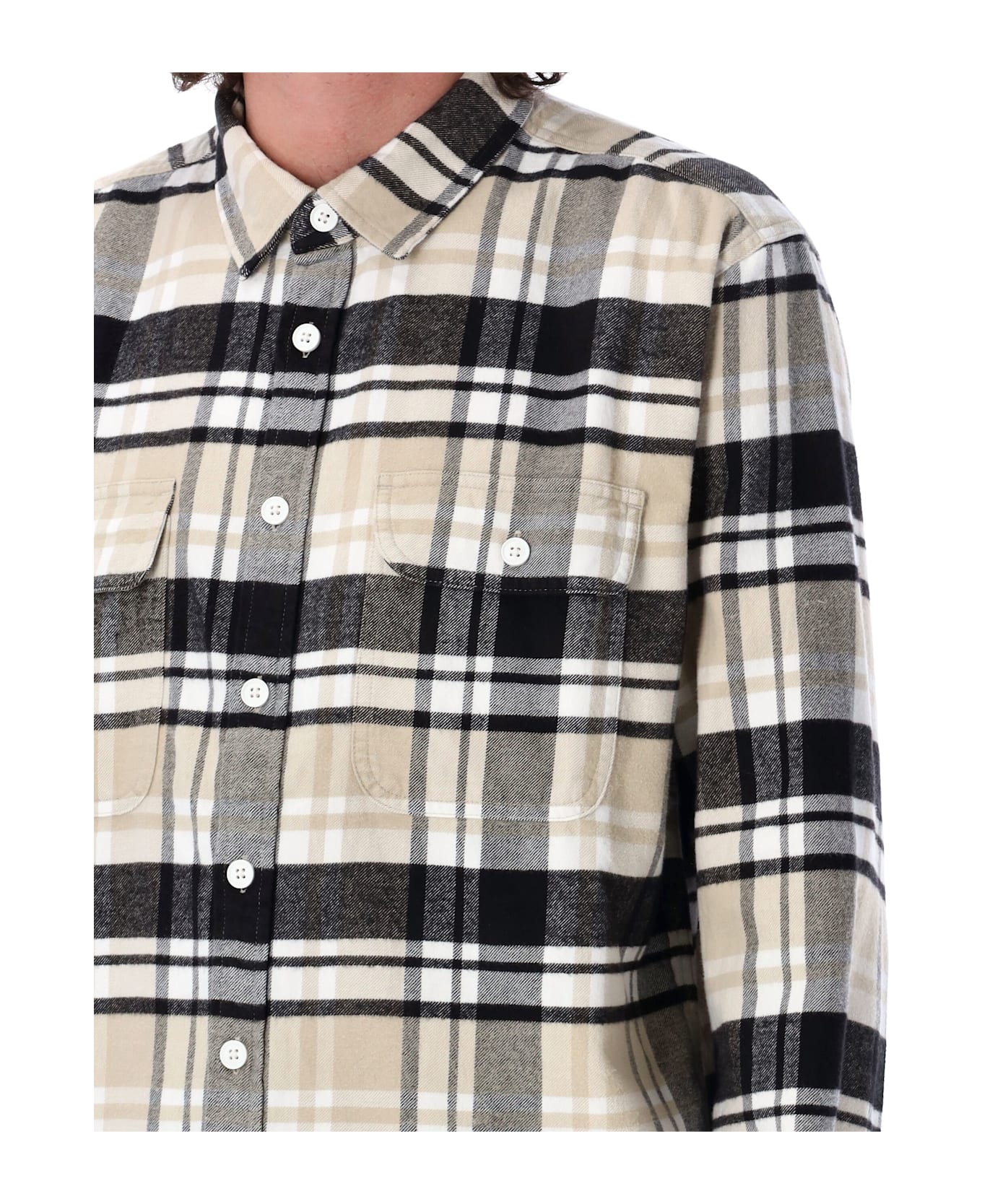 Obey Hardwork Dillon Shirt - SILVER GREY MULTI