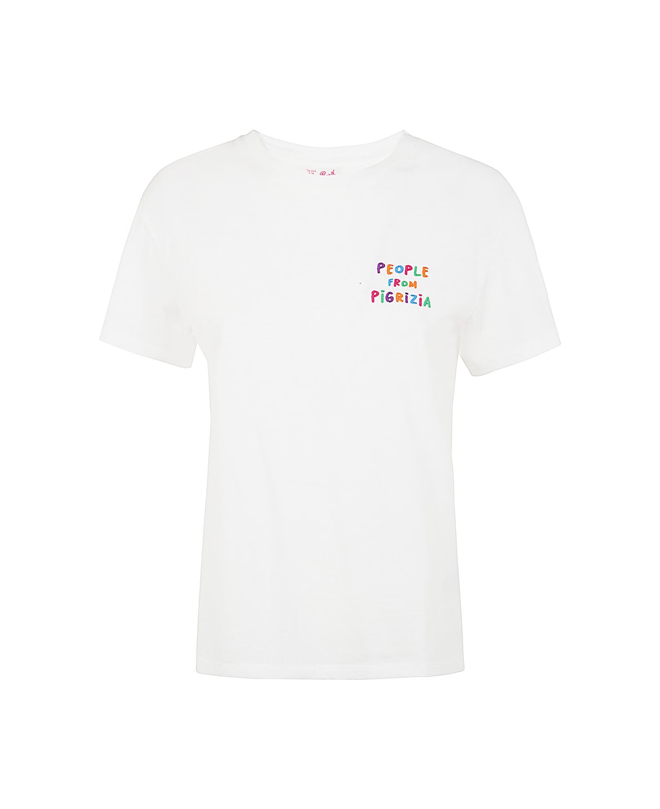 MC2 Saint Barth Cotton Crew Neck T-shirt - Emb People Pigrizia Tシャツ