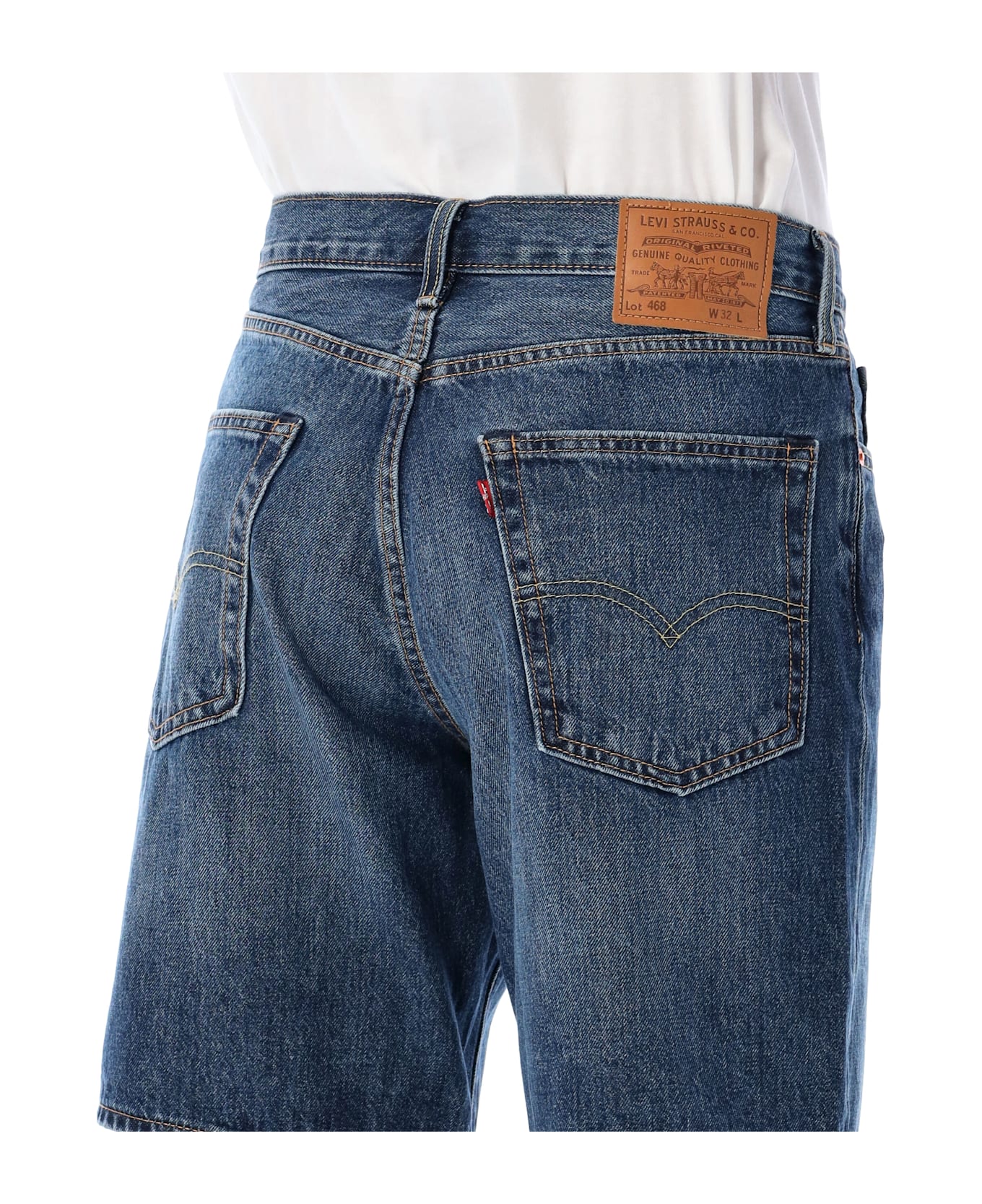 Levi's 468 Stay Loose Shorts - MID BLUE