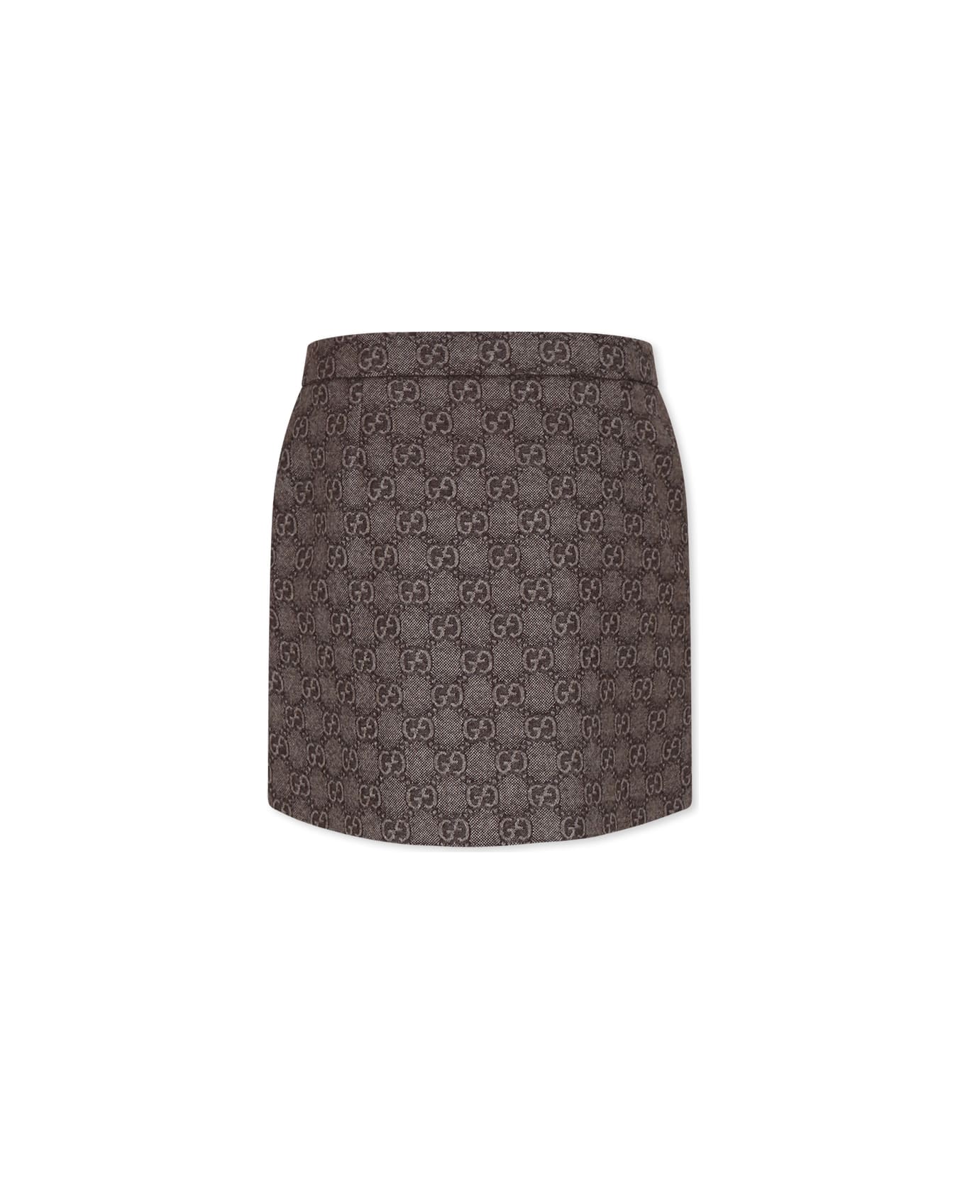 Gucci Brown Skirt For Girl - Brown