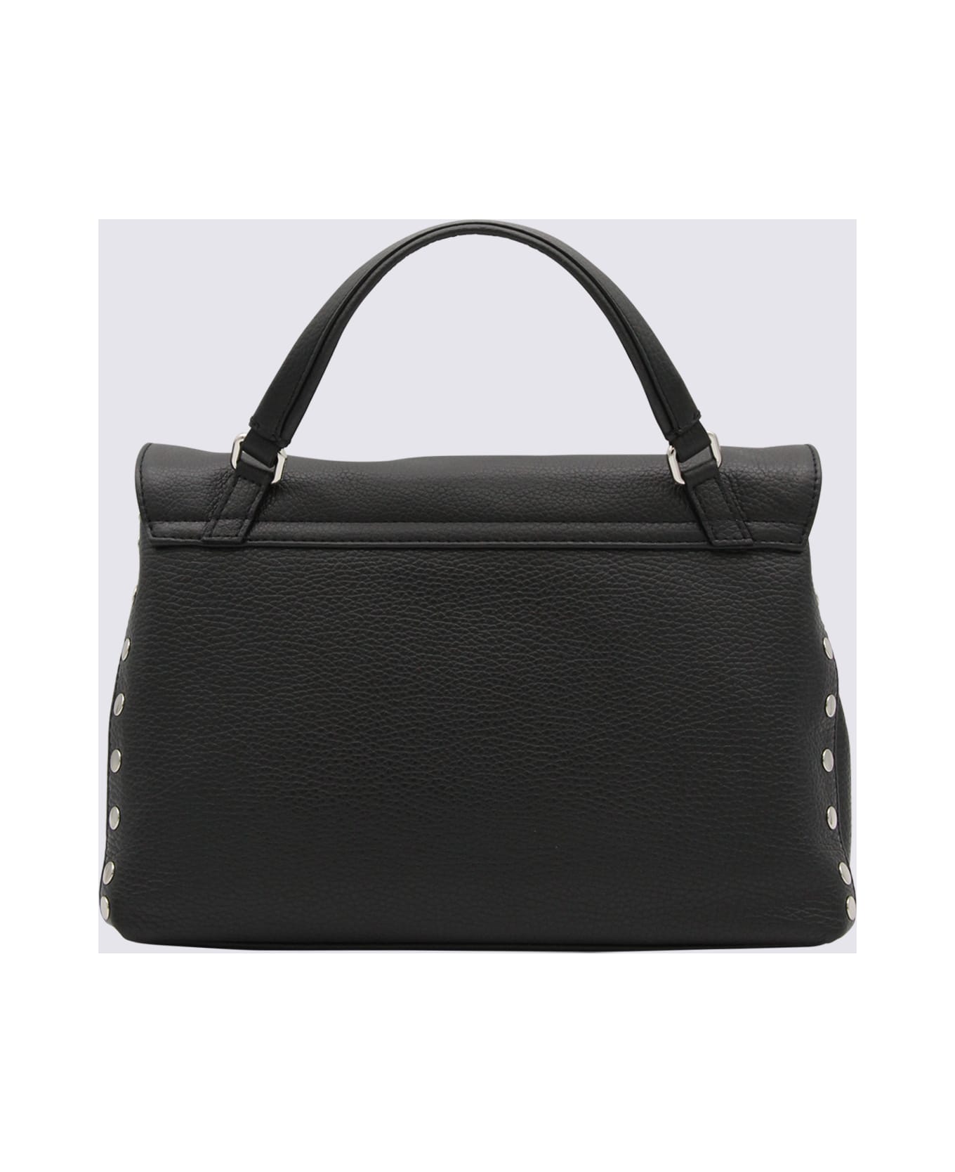 Zanellato Black Leather Postina S Top Handle Bag - Black