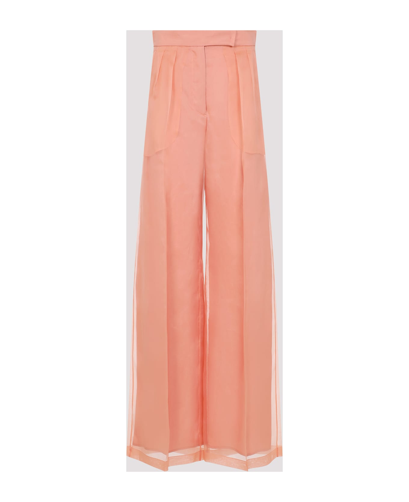 Max Mara Pianoforte Silk Trousers - Pink (albicocca)