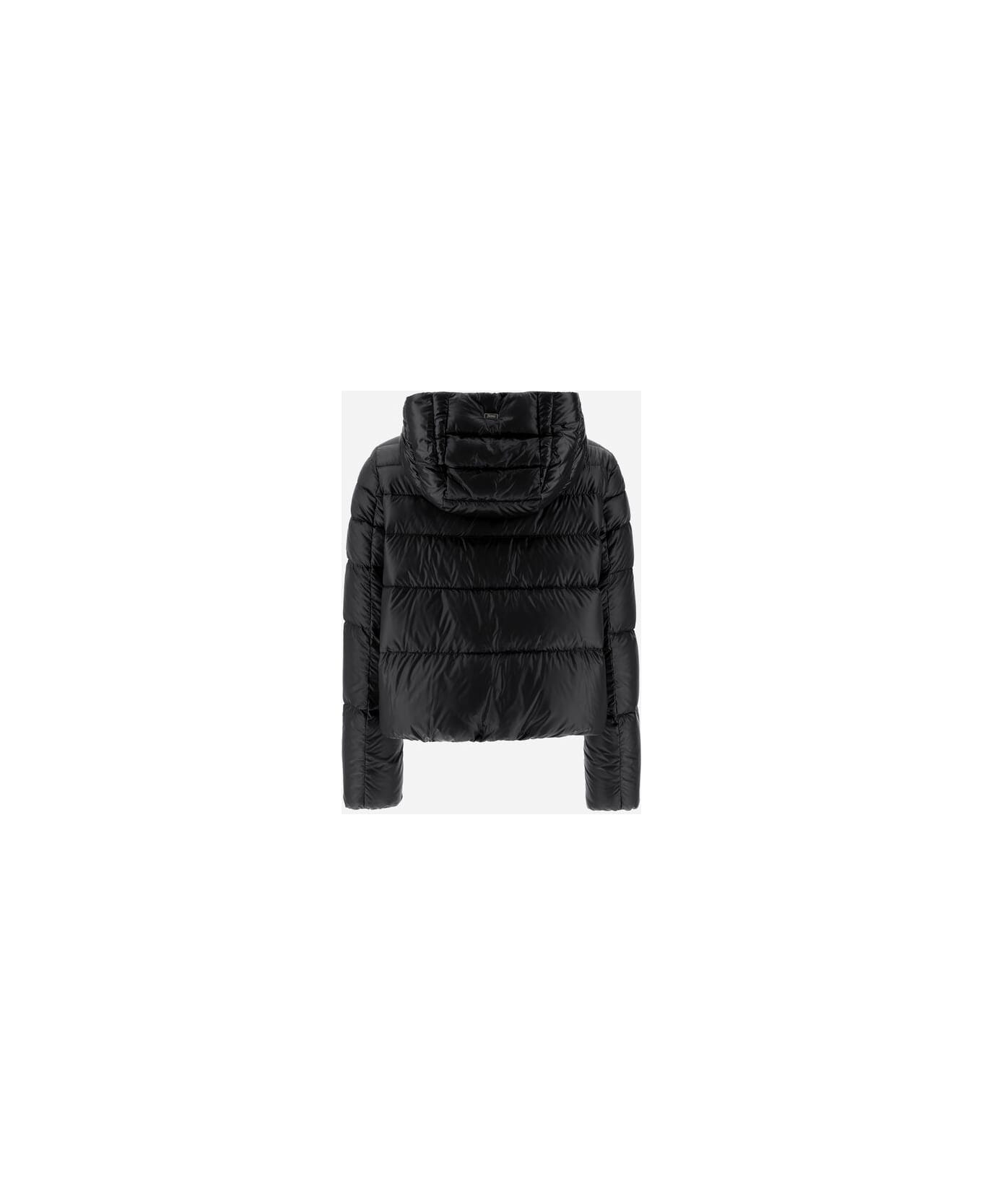 ダウンジャケット Herno Black Nylon Down Jacket Herno Black Nylon Down Jacket | italist