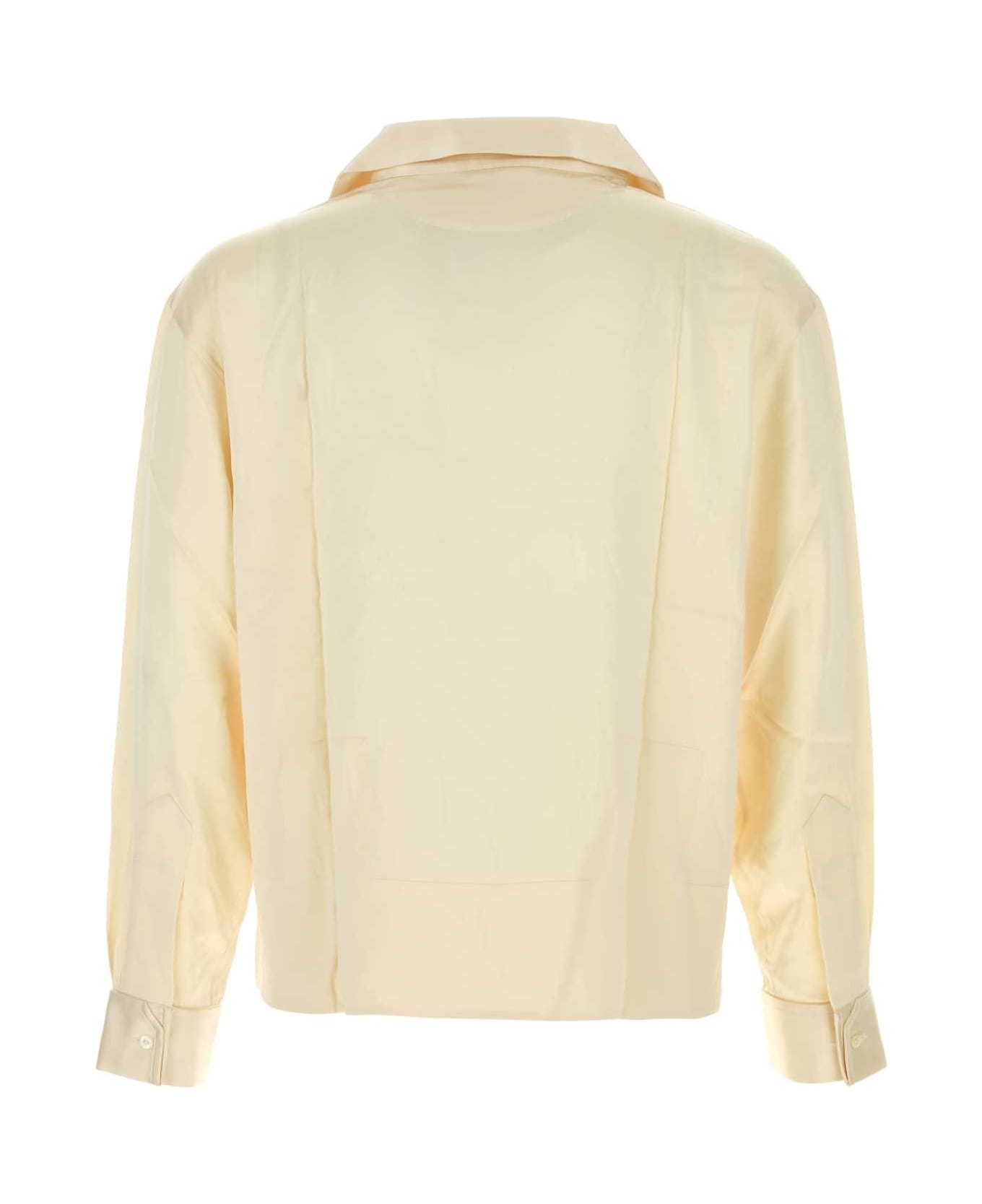 Bode Cream Satin Maze Blouse - CREAM