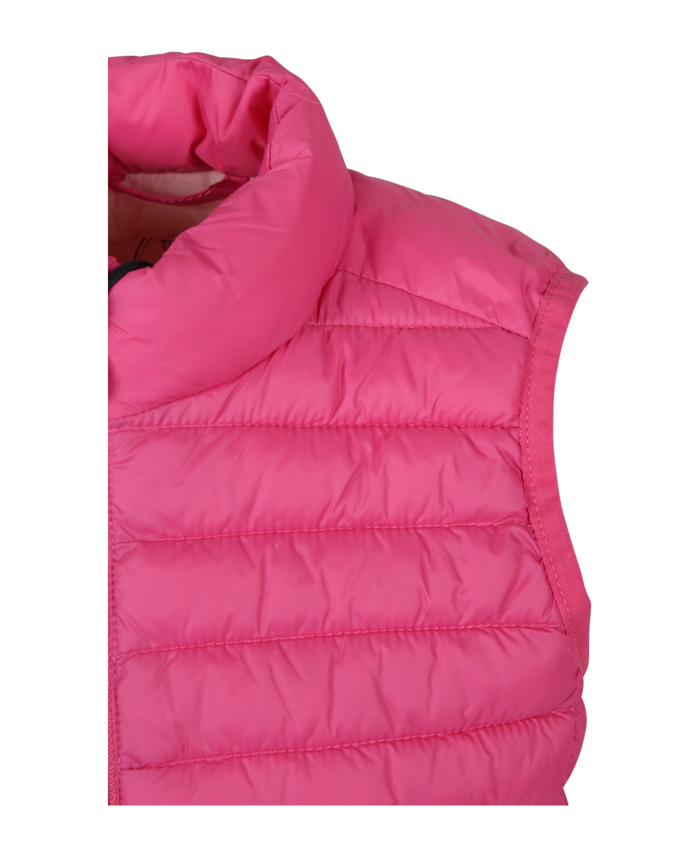 Save the Duck Pink Dolin Vest For Girl With Iconic Logo - Pink