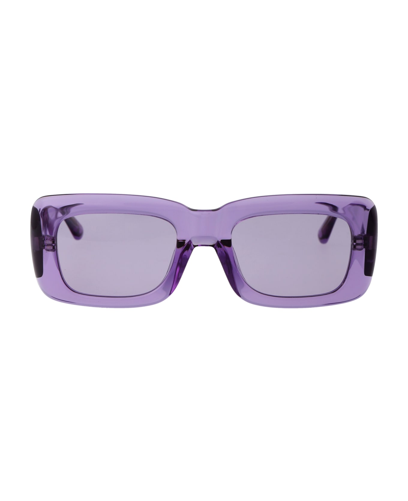 The Attico Marfa Sunglasses - 25 PURPLE SILVER PURPLE