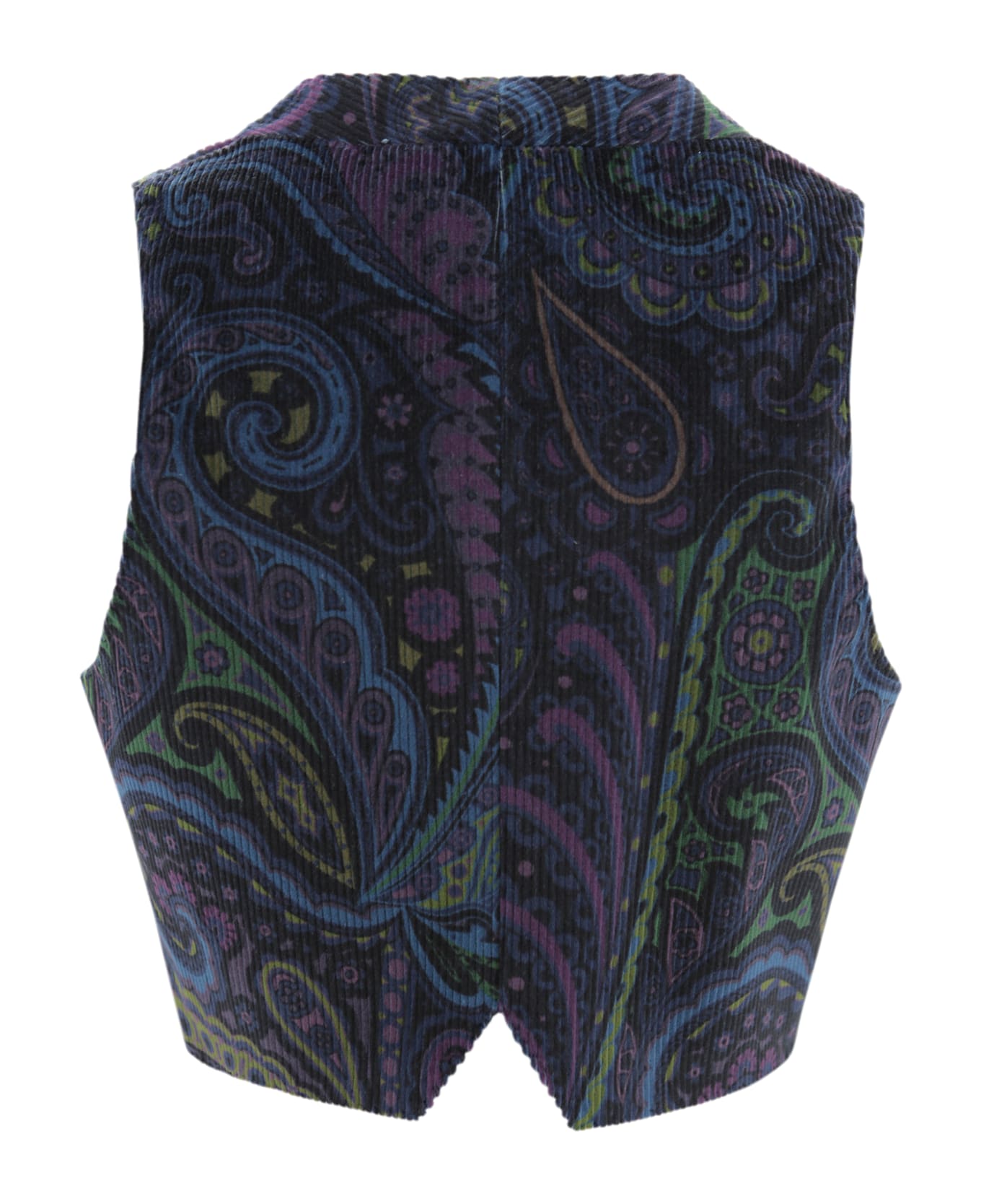 Etro Velvet Waistcoat - Blue