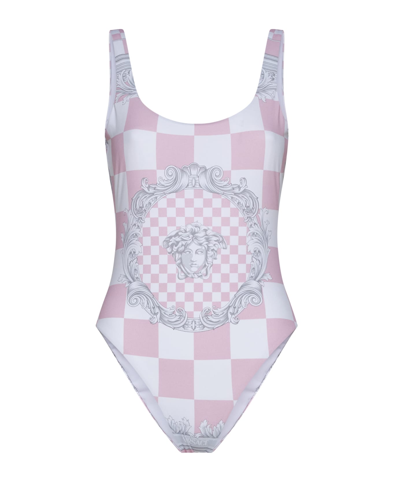 Versace Swimwear - Pastel pink + white + silver