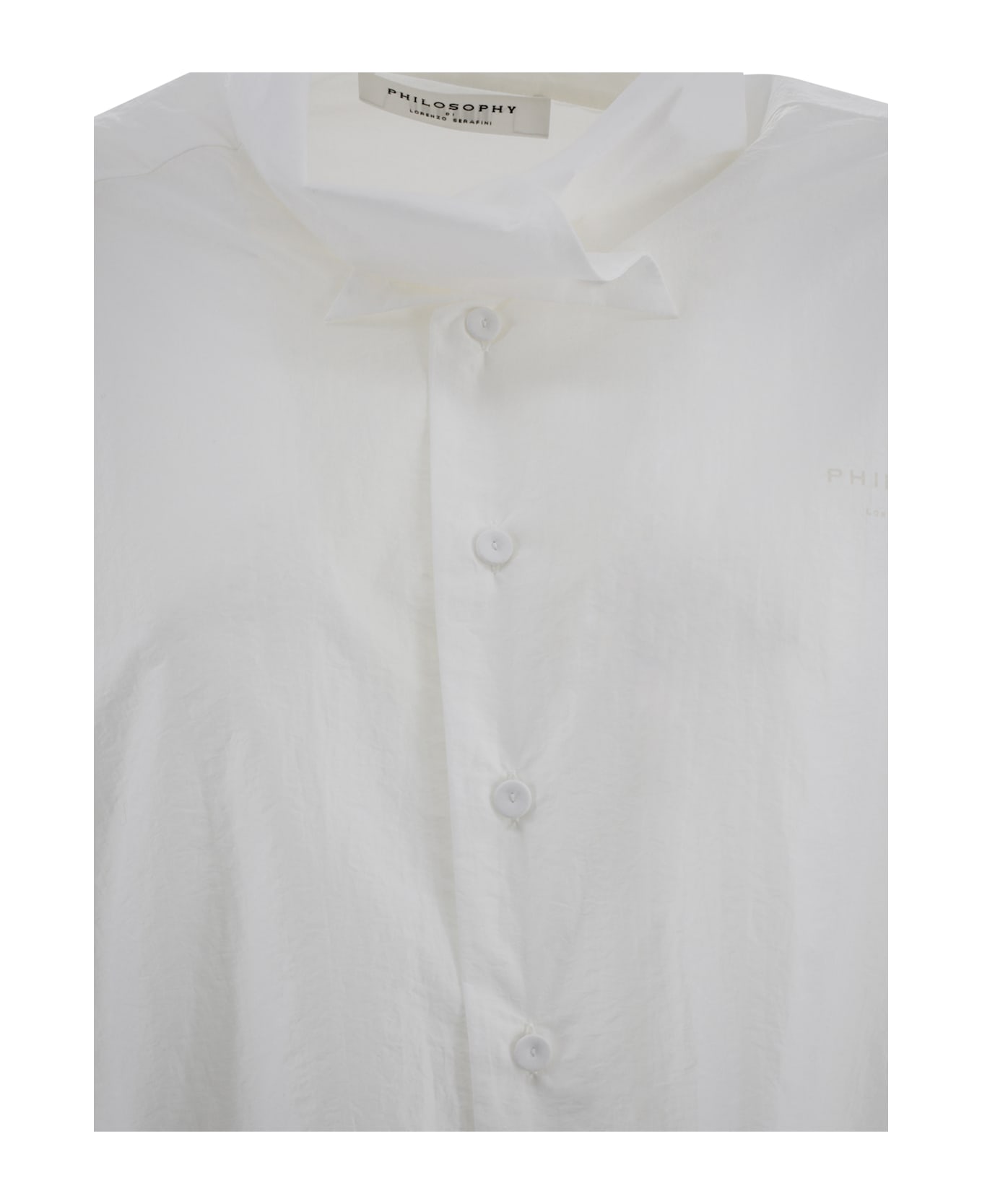 Philosophy di Lorenzo Serafini Camicia Crop Button-down - White