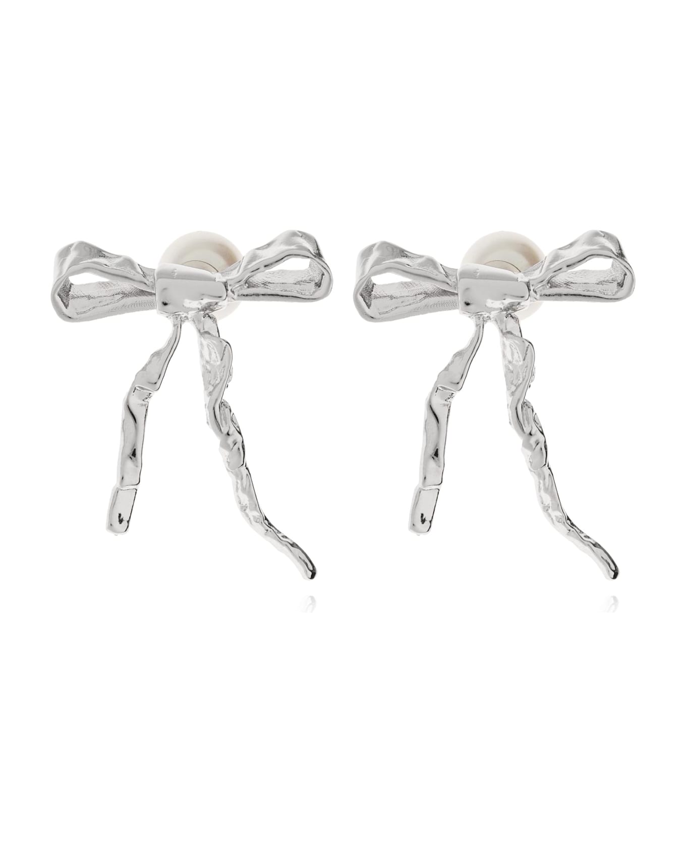 Marni Bow Earrings - SILVER