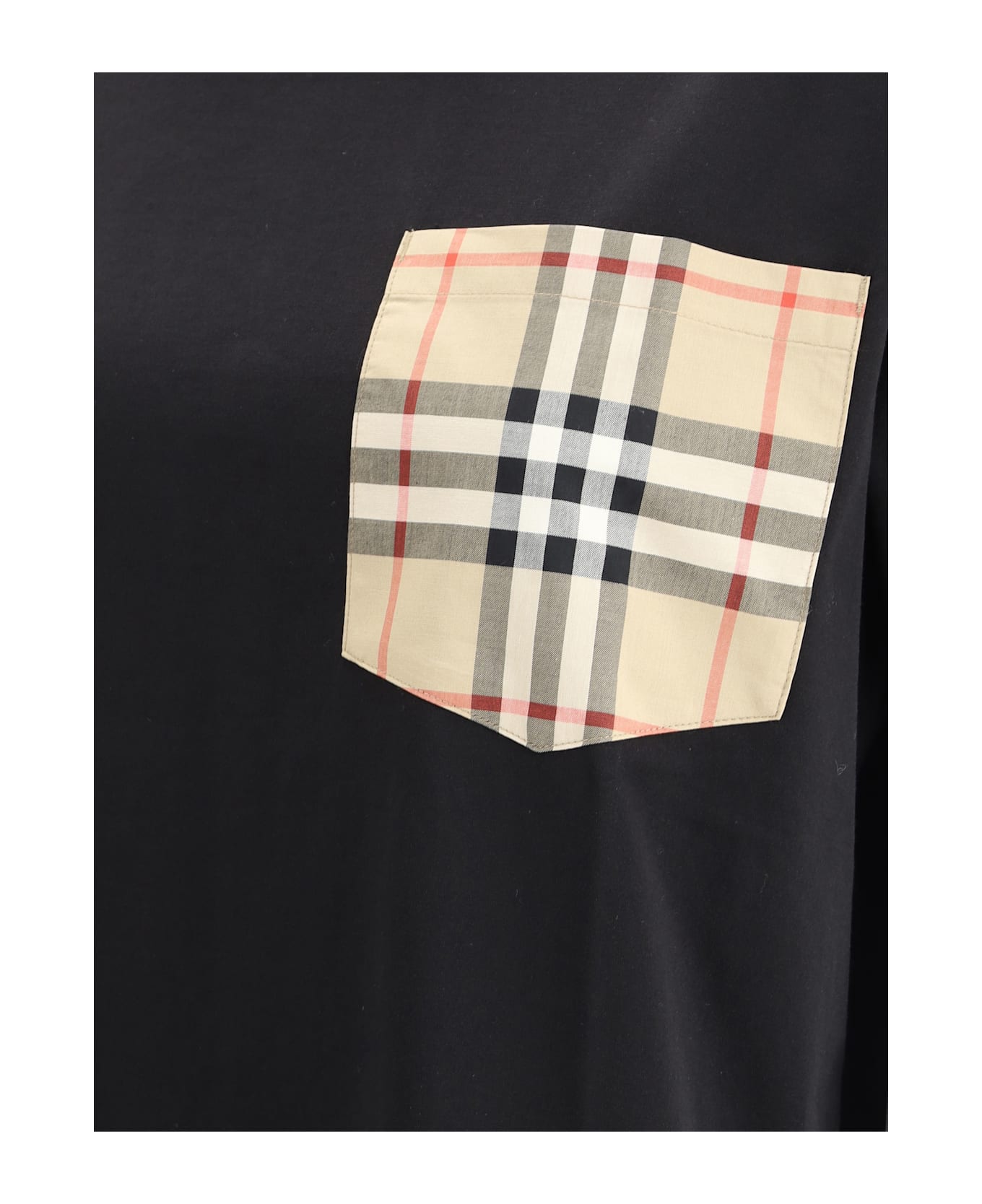 Burberry Archive Check Pocket T-shirt - Black
