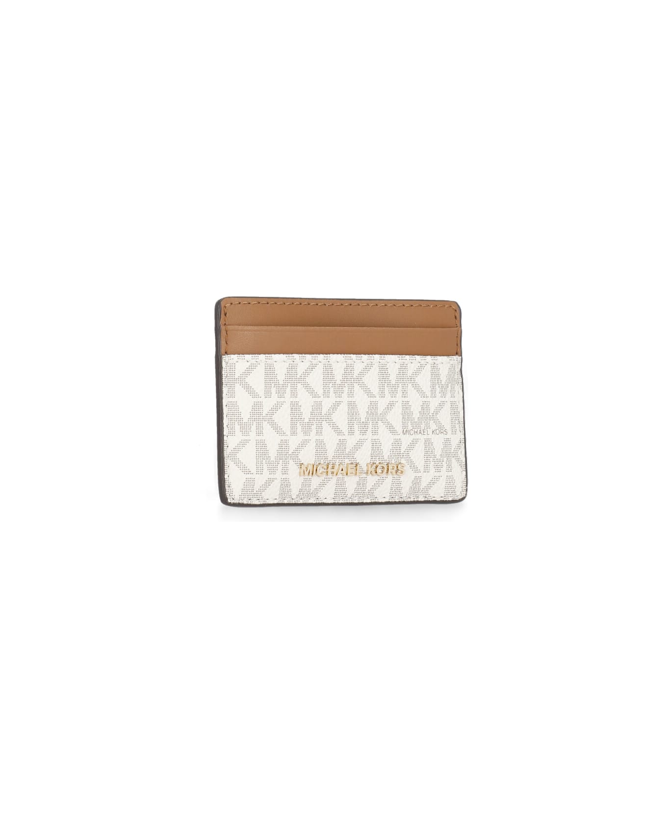 MICHAEL Michael Kors Monogram Cards Holder - Beige